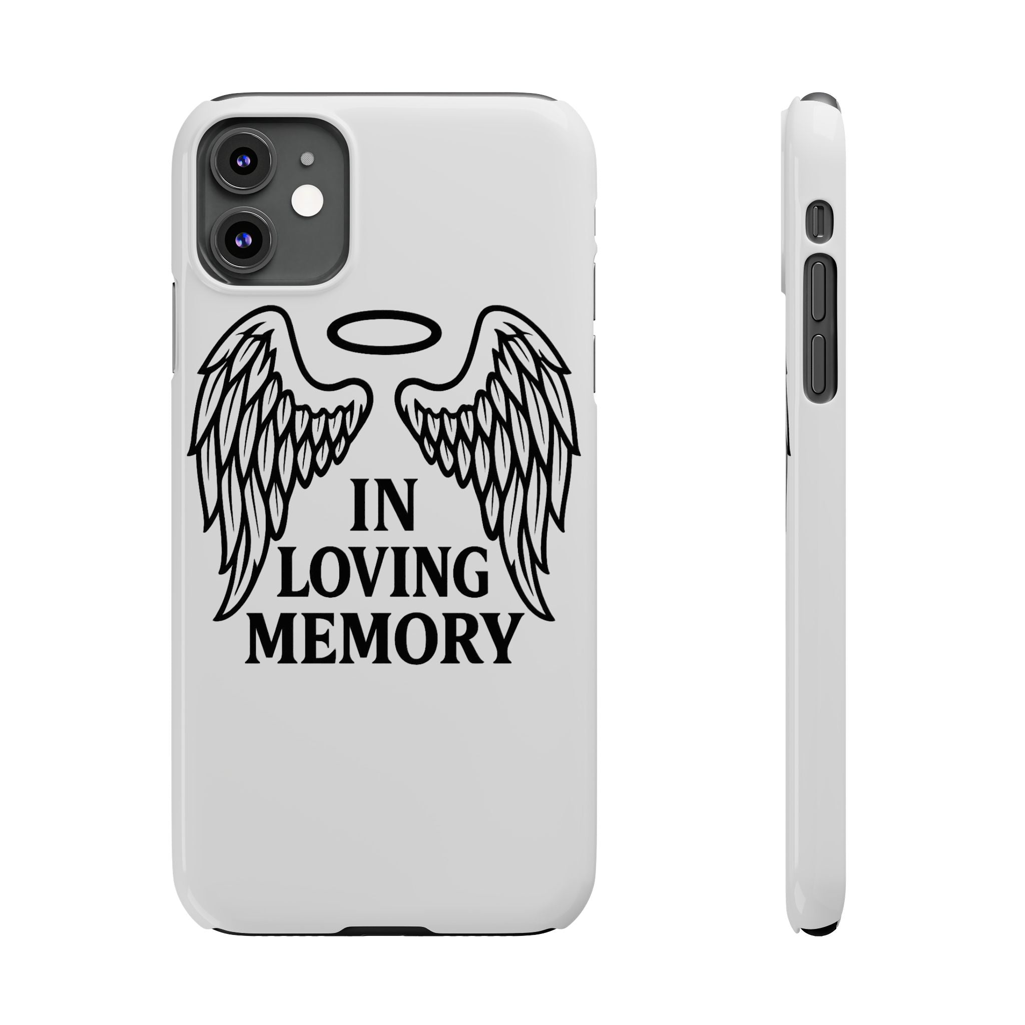 Guardian Angel Wings Phone Case In Loving Memory Sympathy Gift Memorial Remembrance Heaven Spiritual Protection Loss Grief Support