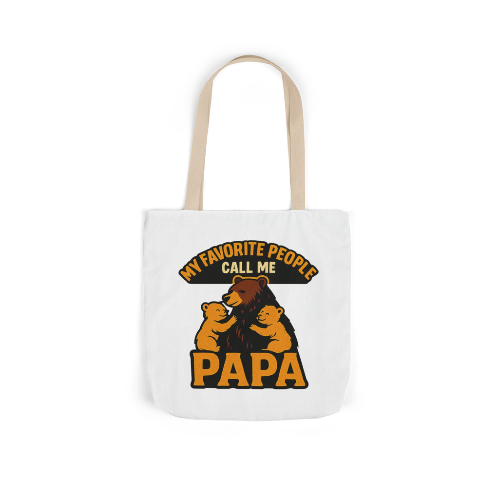 Papa Bear Tote Bag Gift for Grandfather, My Favorite People Call Me Papa, Fathers Day Gift from Grandkids, Grandpa Birthday Gift
