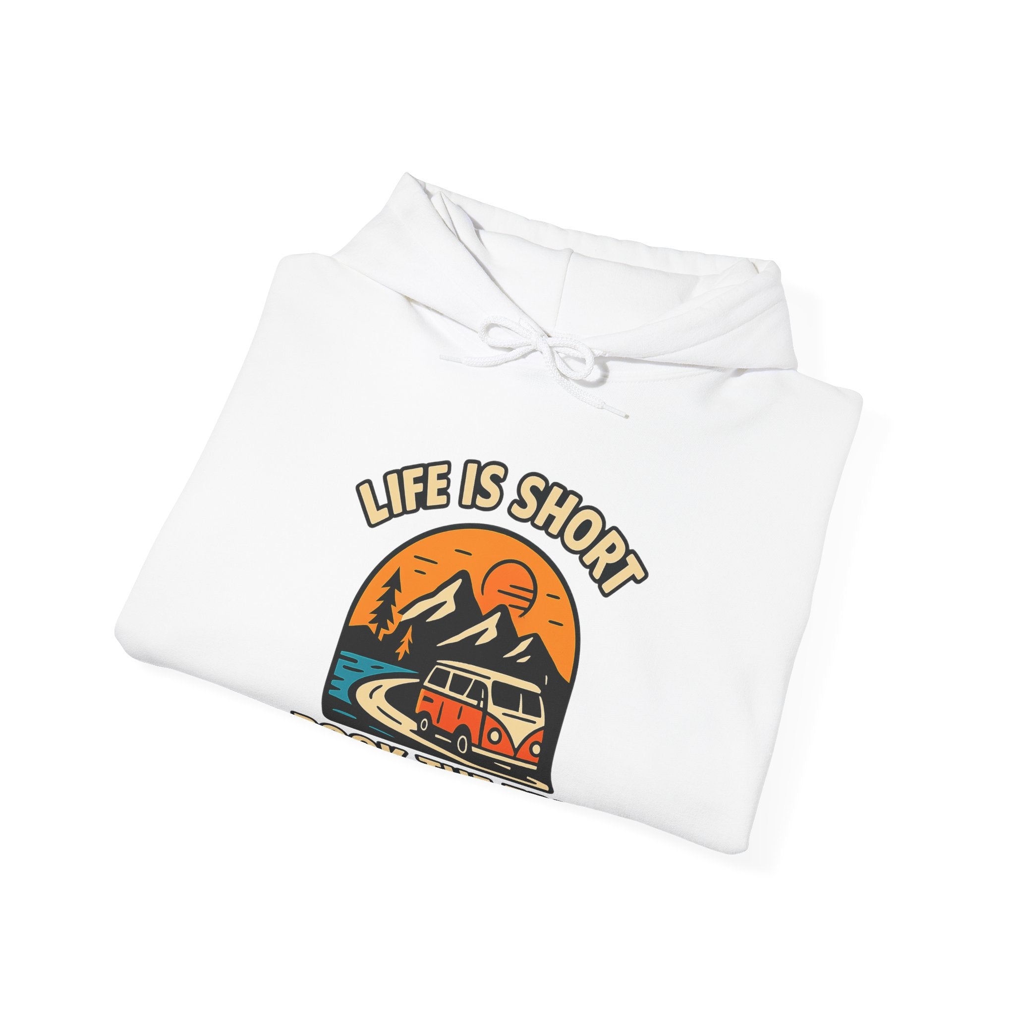 Life Is Short Book The Trip Hoodie, Travel Lover Gift, Adventure Seeker Sweatshirt, Wanderlust Clothing, Digital Nomad Gift