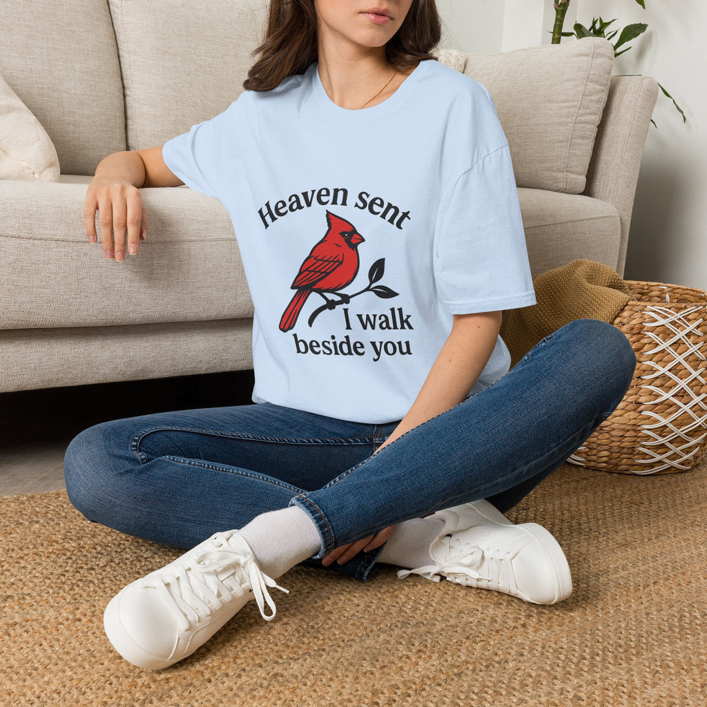 Cardinal Memorial Shirt Heaven Sent Grief Gift Loss of Loved One Remembrance Tee Sympathy Gift Bereavement Comfort Shirt