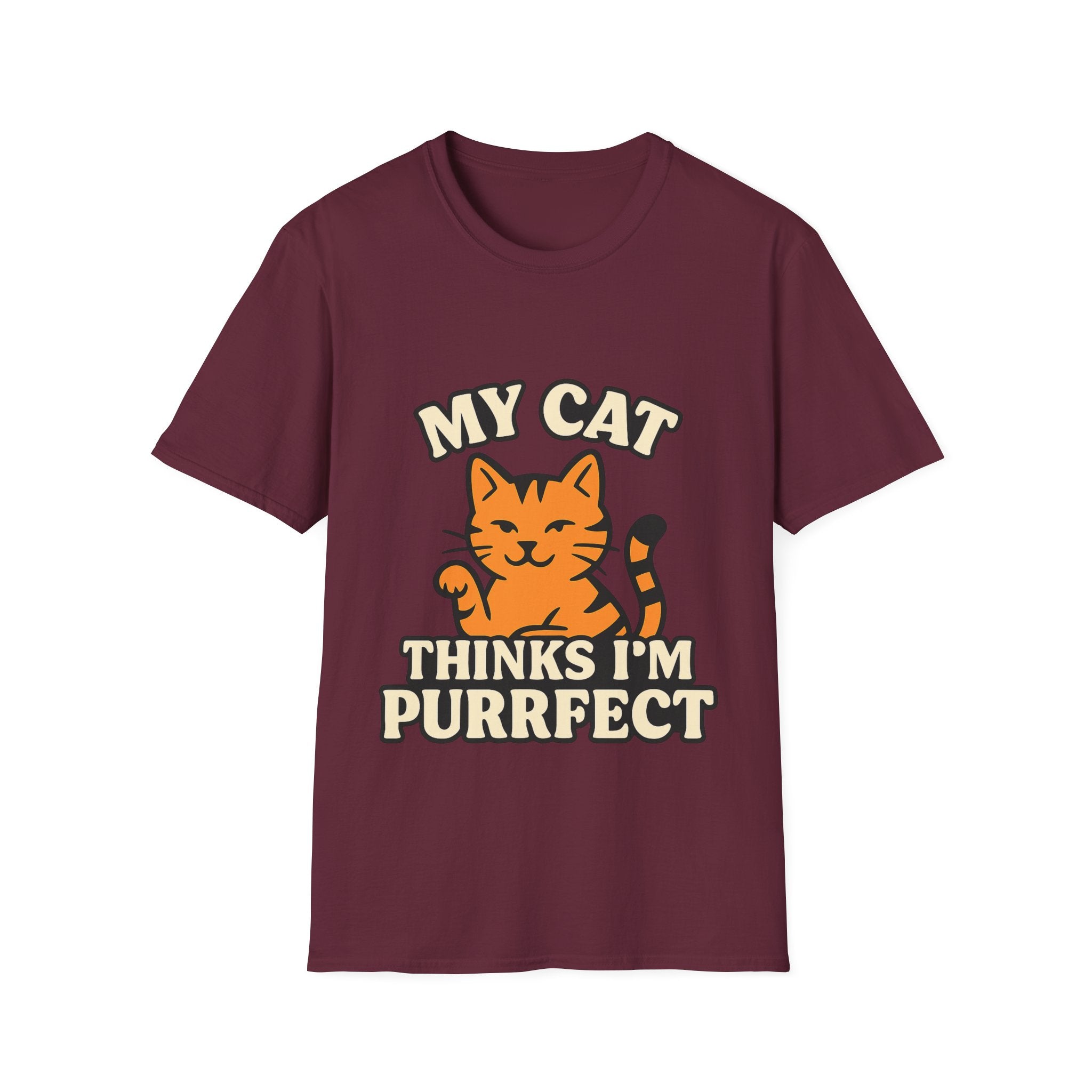 Cat Lover Shirt, My Cat Thinks I'm Purrfect T-Shirt, Funny Cat Owner Gift, Cat Mom Tee, Cat Dad Shirt, Crazy Cat Lady