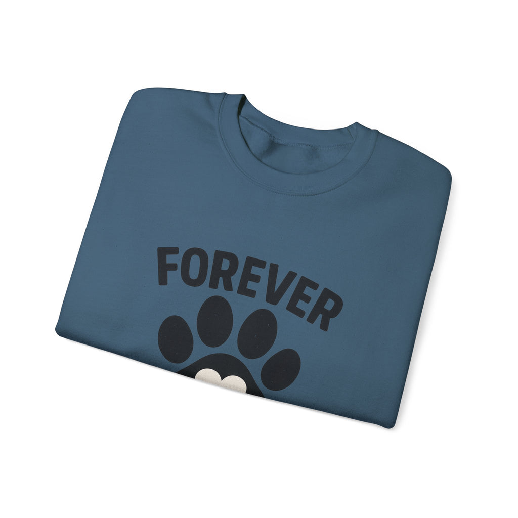 Pet Memorial Sweatshirt Forever in My Heart Paw Print Dog Cat Loss Remembrance Gift Sympathy Comfort Shirt Pet Loss Gift