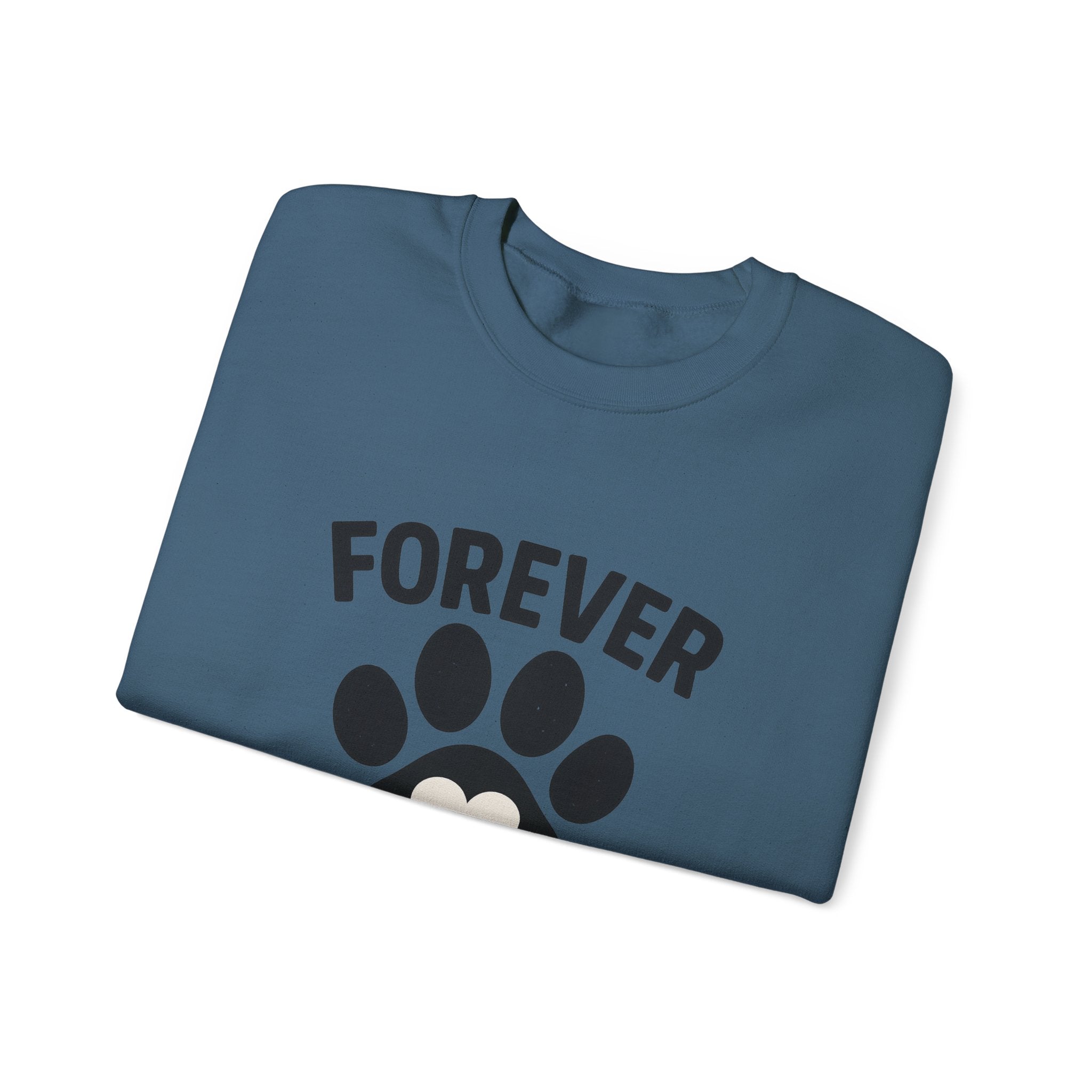 Pet Memorial Sweatshirt Forever in My Heart Paw Print Dog Cat Loss Remembrance Gift Sympathy Comfort Shirt Pet Loss Gift