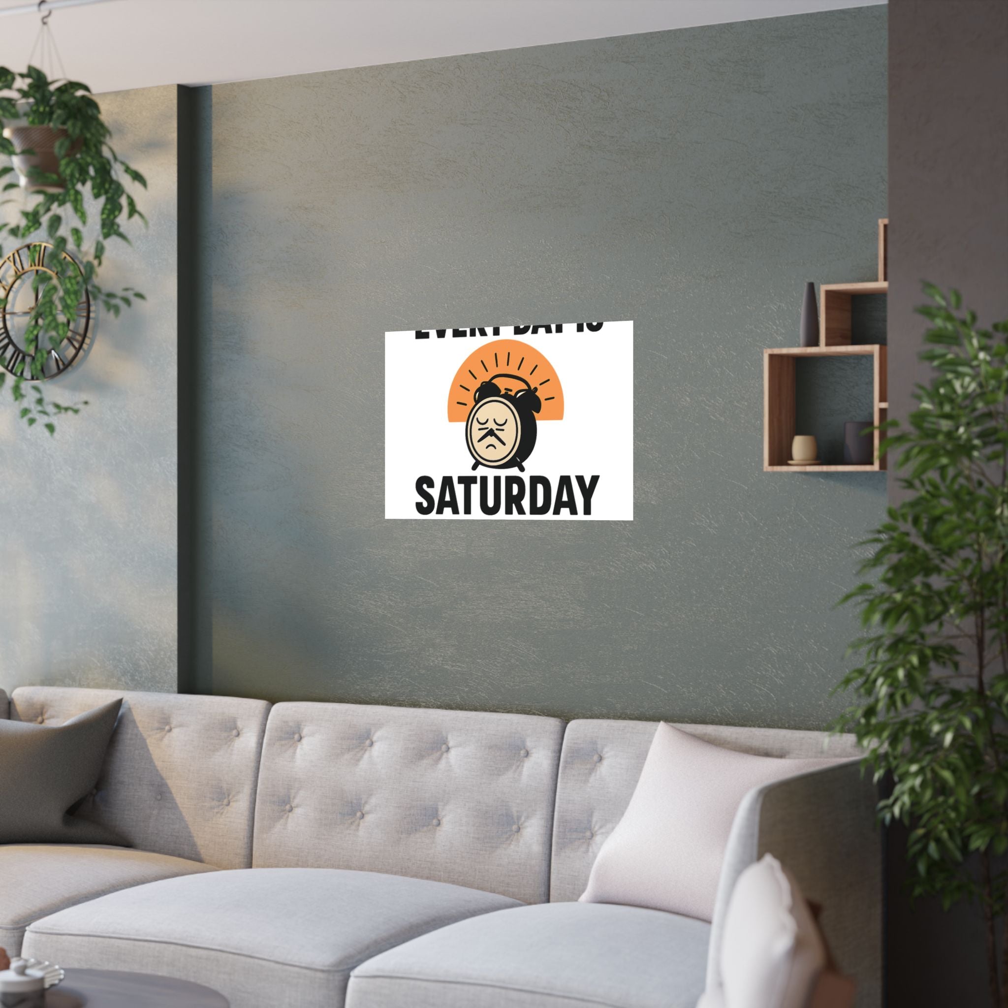 Retirement Gift Every Day is Saturday Now Poster, Funny Retirement Party Decor, Coworker Retirement Gift, Retirement Wall Art