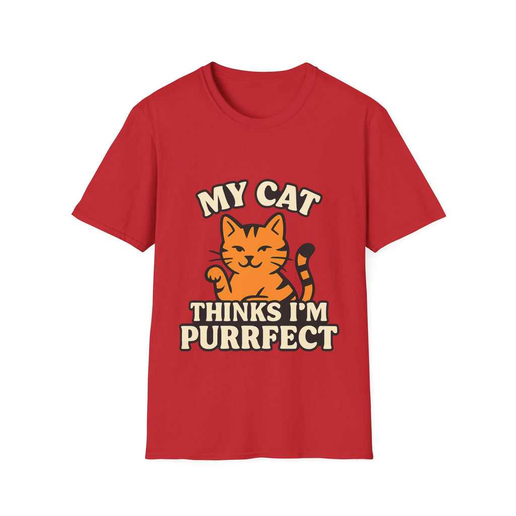 Cat Lover Shirt, My Cat Thinks I'm Purrfect T-Shirt, Funny Cat Owner Gift, Cat Mom Tee, Cat Dad Shirt, Crazy Cat Lady