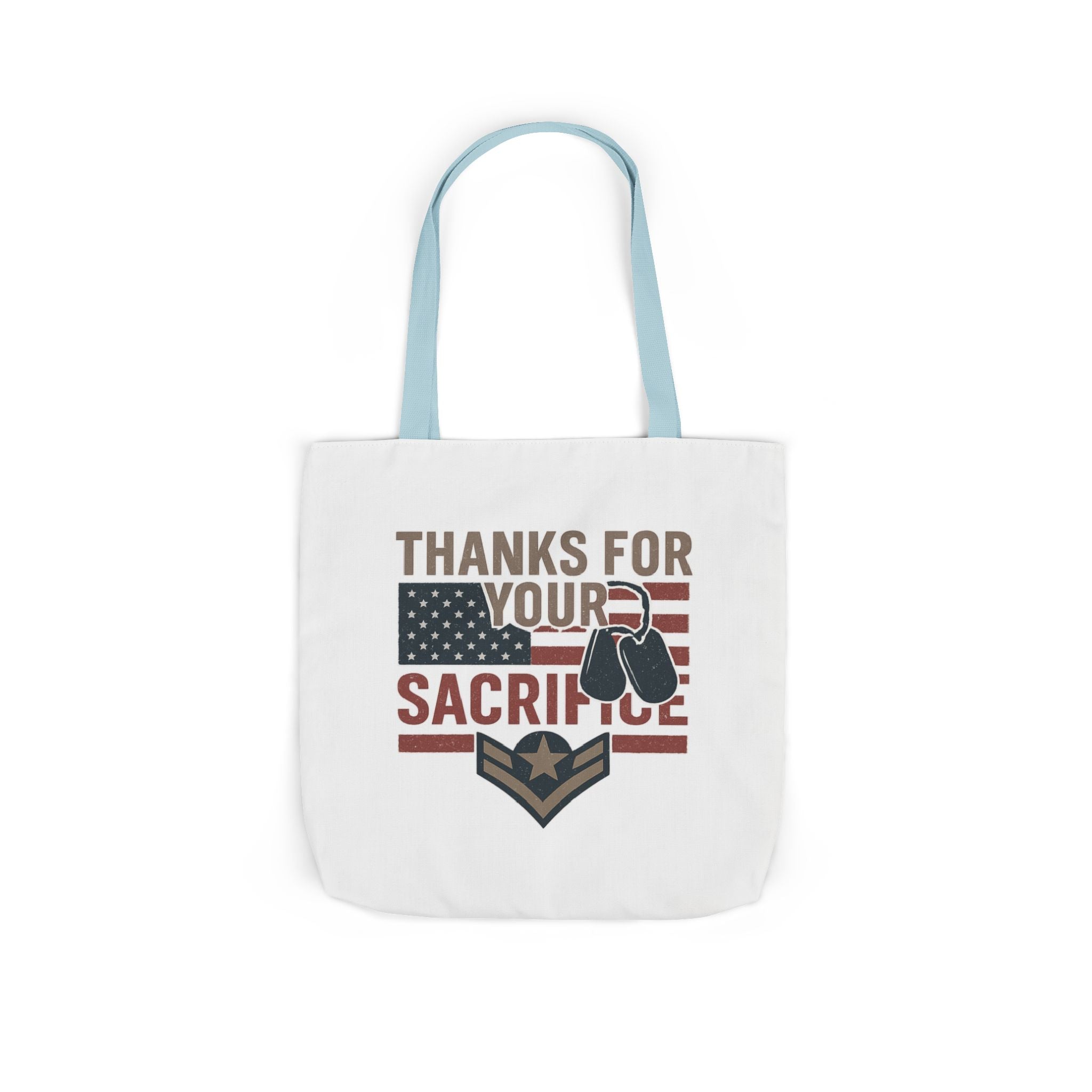 Thanks for Your Sacrifice Tote Bag Military Appreciation Gift Active Duty Service Member Honor Patriotic Gift USA Support Troops Bag