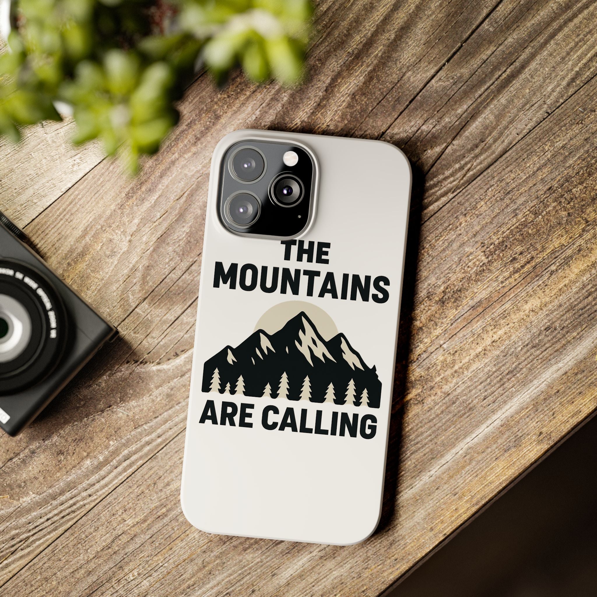 Mountains Are Calling Phone Case, Minimalist Mountain Range Silhouette, Nature Lover Gift, Hiker Adventure Outdoor Enthusiast