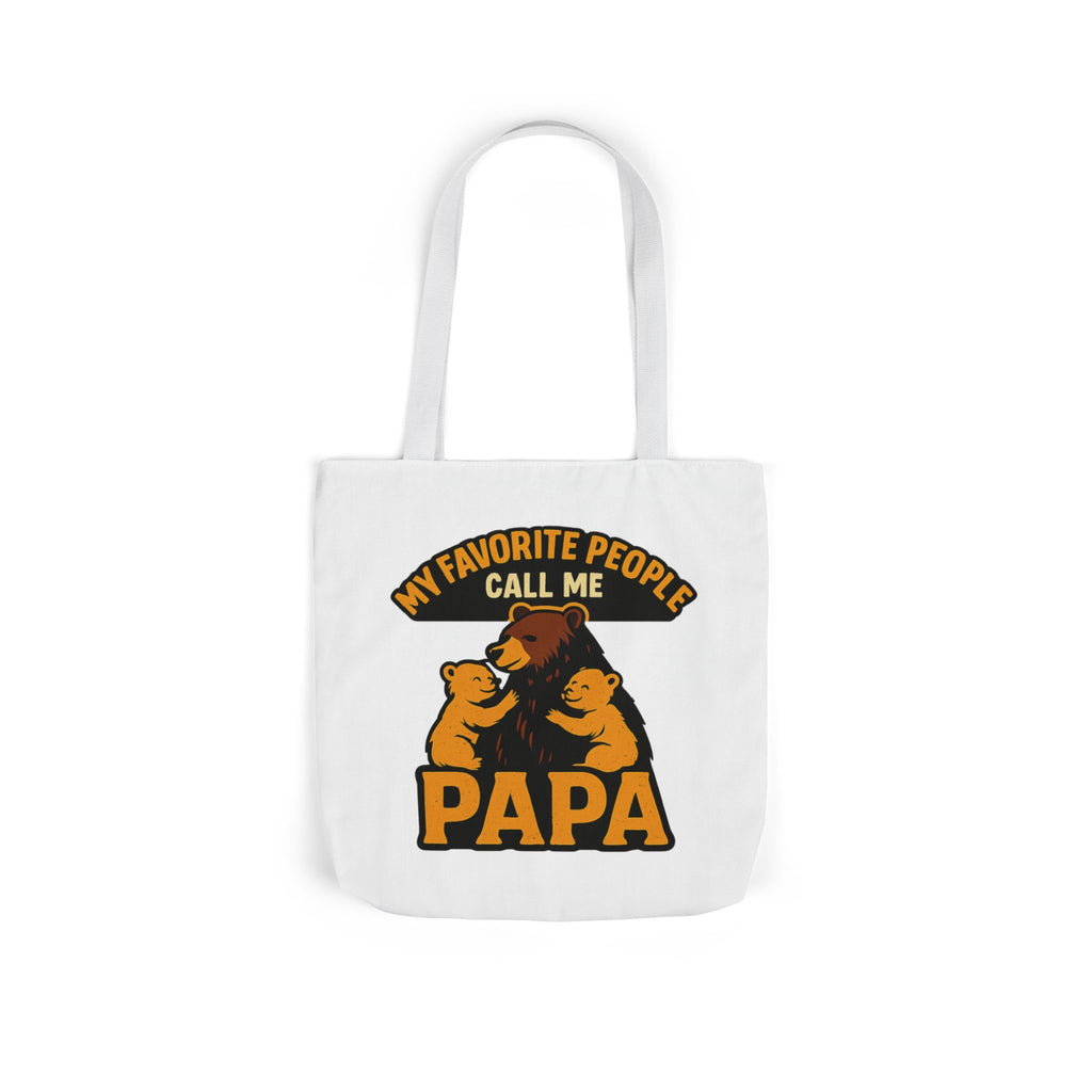 Papa Bear Tote Bag Gift for Grandfather, My Favorite People Call Me Papa, Fathers Day Gift from Grandkids, Grandpa Birthday Gift