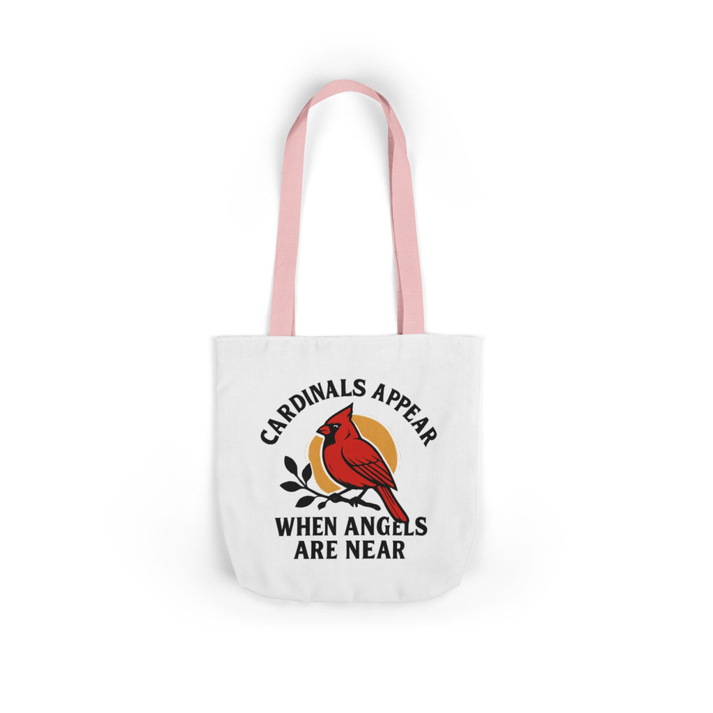 Cardinal Visitor Tote Bag, Cardinals Appear When Angels Are Near, Memorial Gift for Loss of Loved One, Sympathy Gift Mom