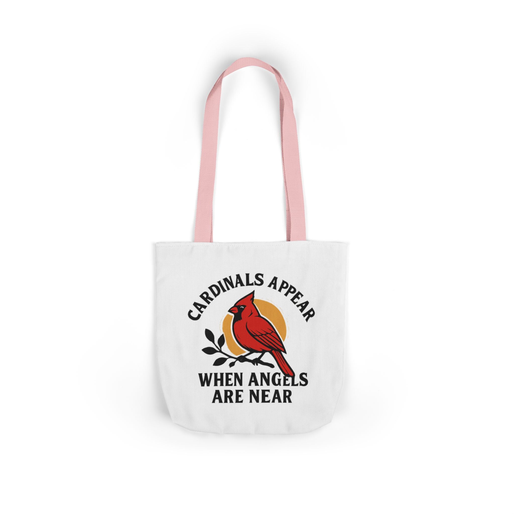 Cardinal Visitor Tote Bag, Cardinals Appear When Angels Are Near, Memorial Gift for Loss of Loved One, Sympathy Gift Mom
