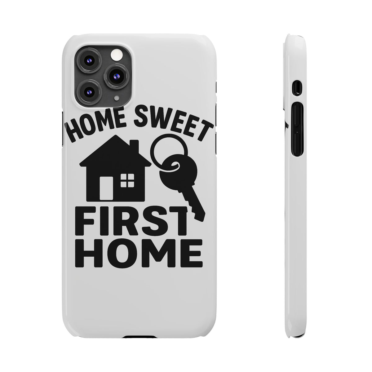 First Home Phone Case New Homeowner Gift Housewarming Present House Keys Milestone Typography Home Sweet First Home Decor