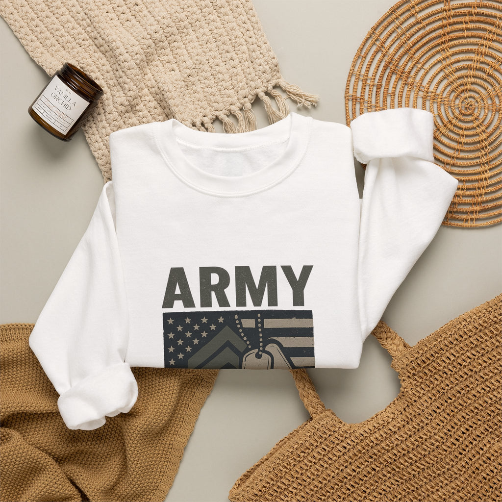 Army Strong Dad Sweatshirt, Military Father's Day Gift, Active Duty Dad Shirt, Army Dad Appreciation, Patriotic Military Family