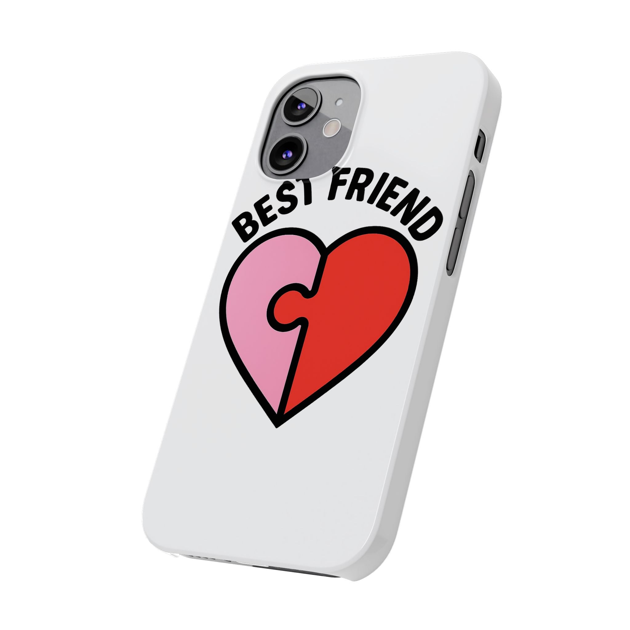 Best Friend Phone Case Set Puzzle Heart Matching BFF Gifts for Besties Friendship Phone Cases Cute Teen Gift for Her