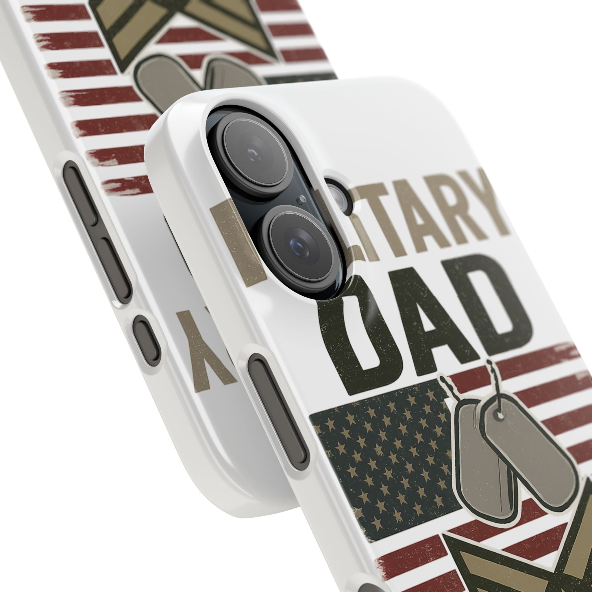 Military Dad Phone Case, Toughest Job Gift for Father of Soldier, Army Navy Marine Air Force Gift, Patriotic Phone Armor