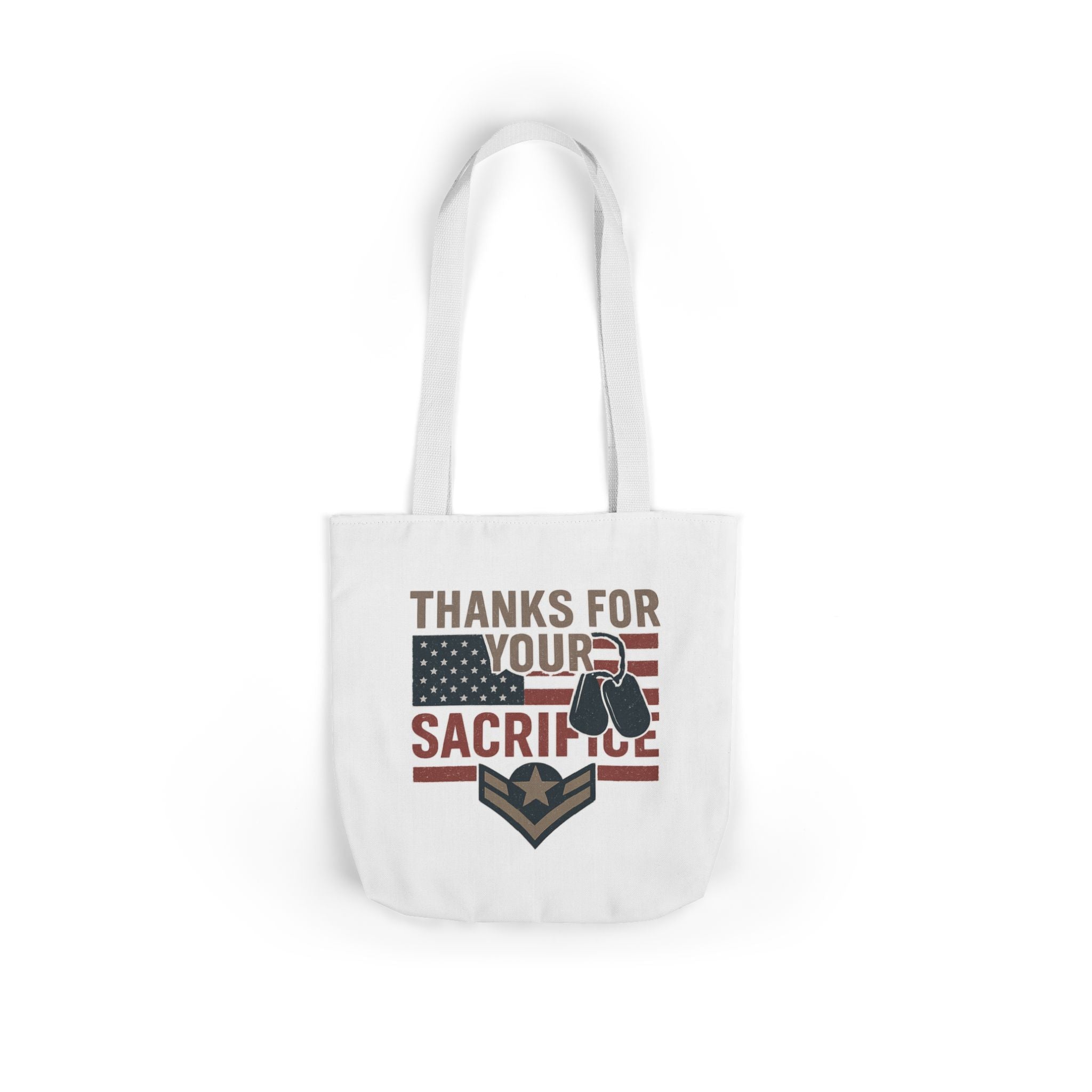 Thanks for Your Sacrifice Tote Bag Military Appreciation Gift Active Duty Service Member Honor Patriotic Gift USA Support Troops Bag