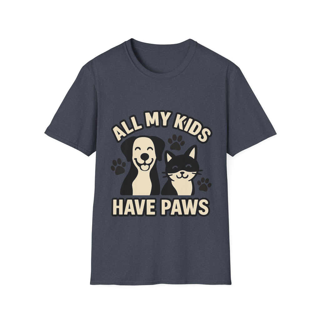All My Kids Have Paws Shirt, Pet Mom T-Shirt, Dog Mom Cat Mom Gift, Fur Mama Tee, Pet Parent Shirt, Mothers Day Gift for Dog Lover