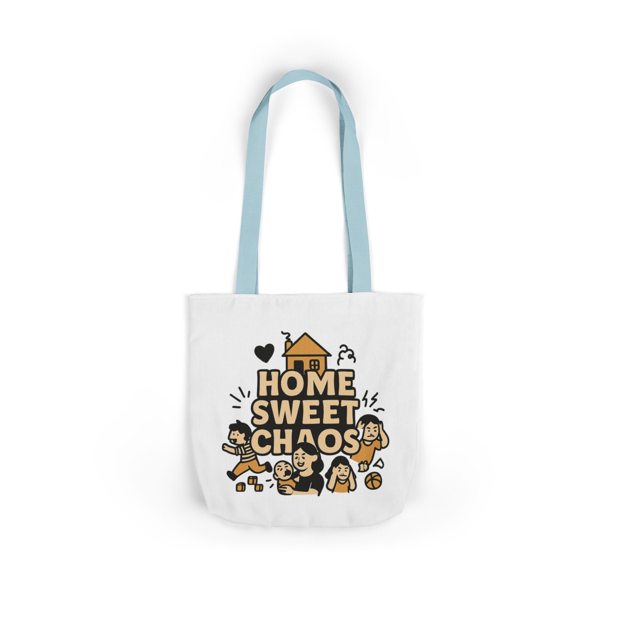 Home Sweet Chaos Tote Bag, Funny Mom Life Gift, Parenting Humor Canvas Tote, New Mom Gift, Chaotic Family Life, Gift for Mom