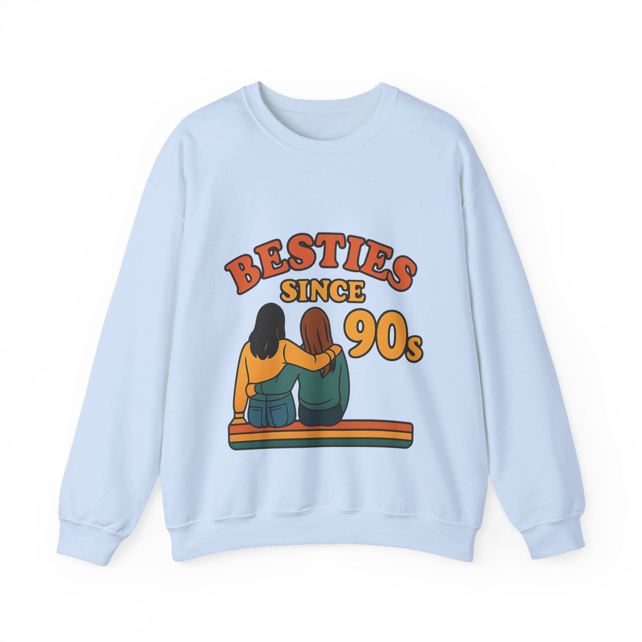 Besties Since Retro Years Sweatshirt 90s Nostalgia Best Friend Gift Friendship Anniversary Vintage Aesthetic Crewneck