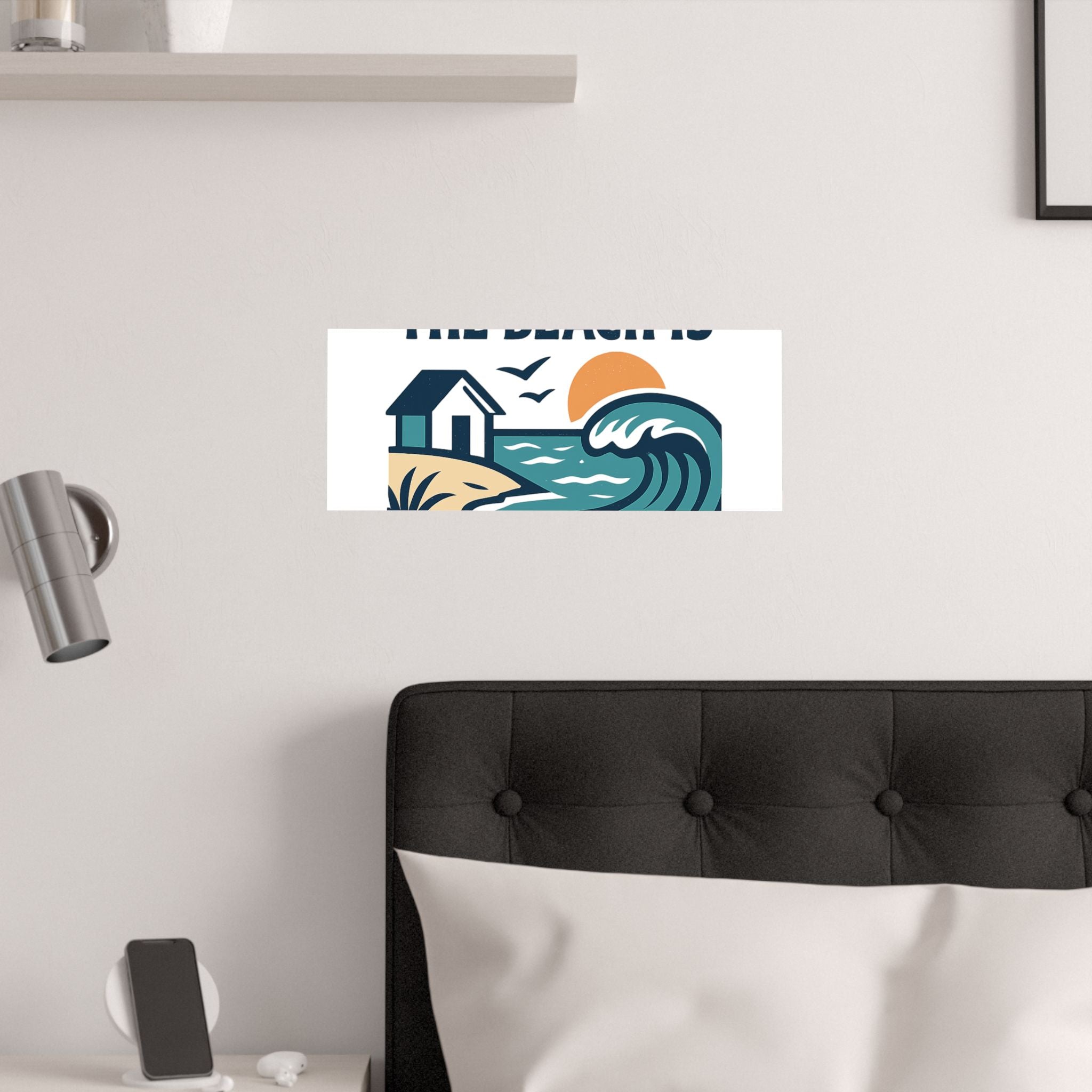 Home Is Where The Beach Is Poster, Coastal Wall Art, Beach House Decor, Ocean Lover Gift, Nautical Print, Seaside Living