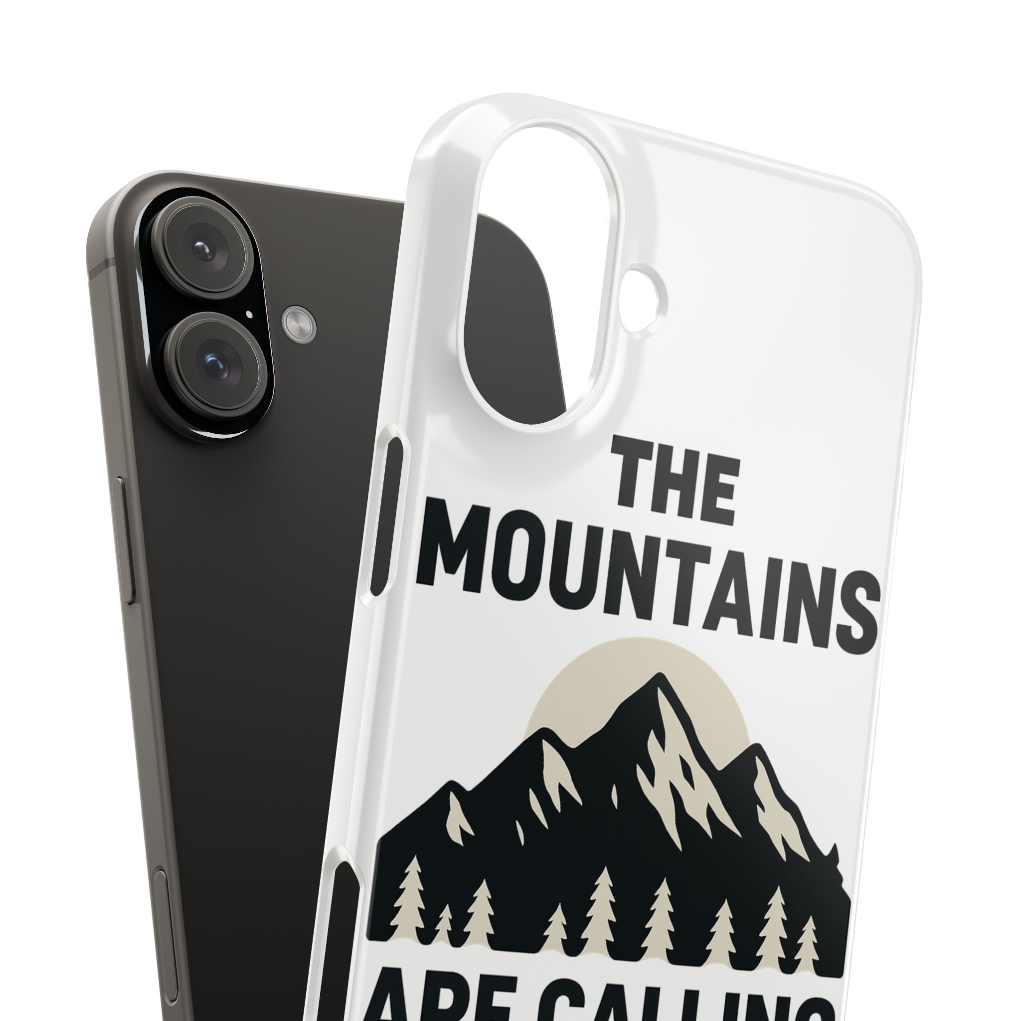 Mountains Are Calling Phone Case, Minimalist Mountain Range Silhouette, Nature Lover Gift, Hiker Adventure Outdoor Enthusiast