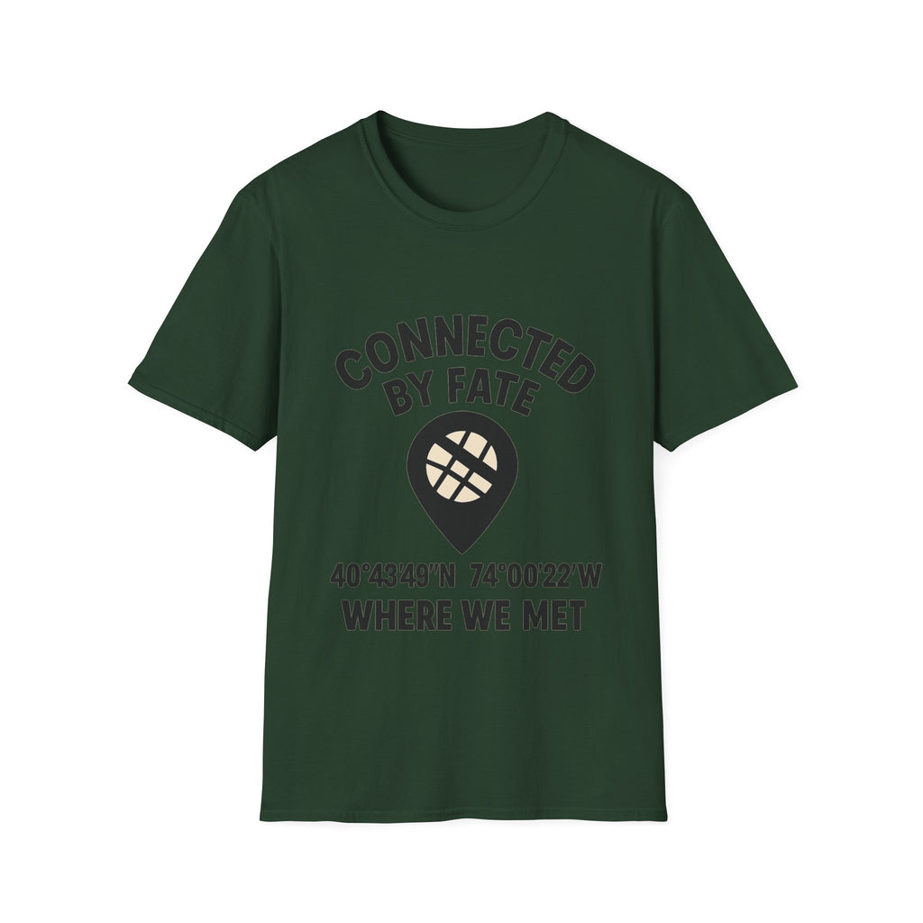Best Friend Coordinates Shirt | Matching BFF Tees Where We Met | Friendship Day Gift | Connected By Fate | Personalized Location