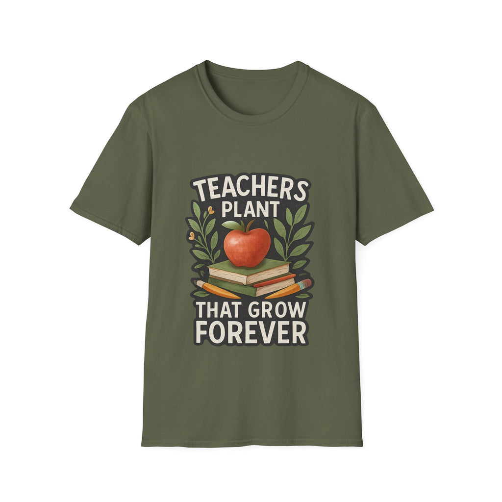 Teacher Appreciation Shirt Teachers Plant Seeds That Grow Forever Tee Gift for Teacher Watercolor Botanical Thank You Teacher Tshirt