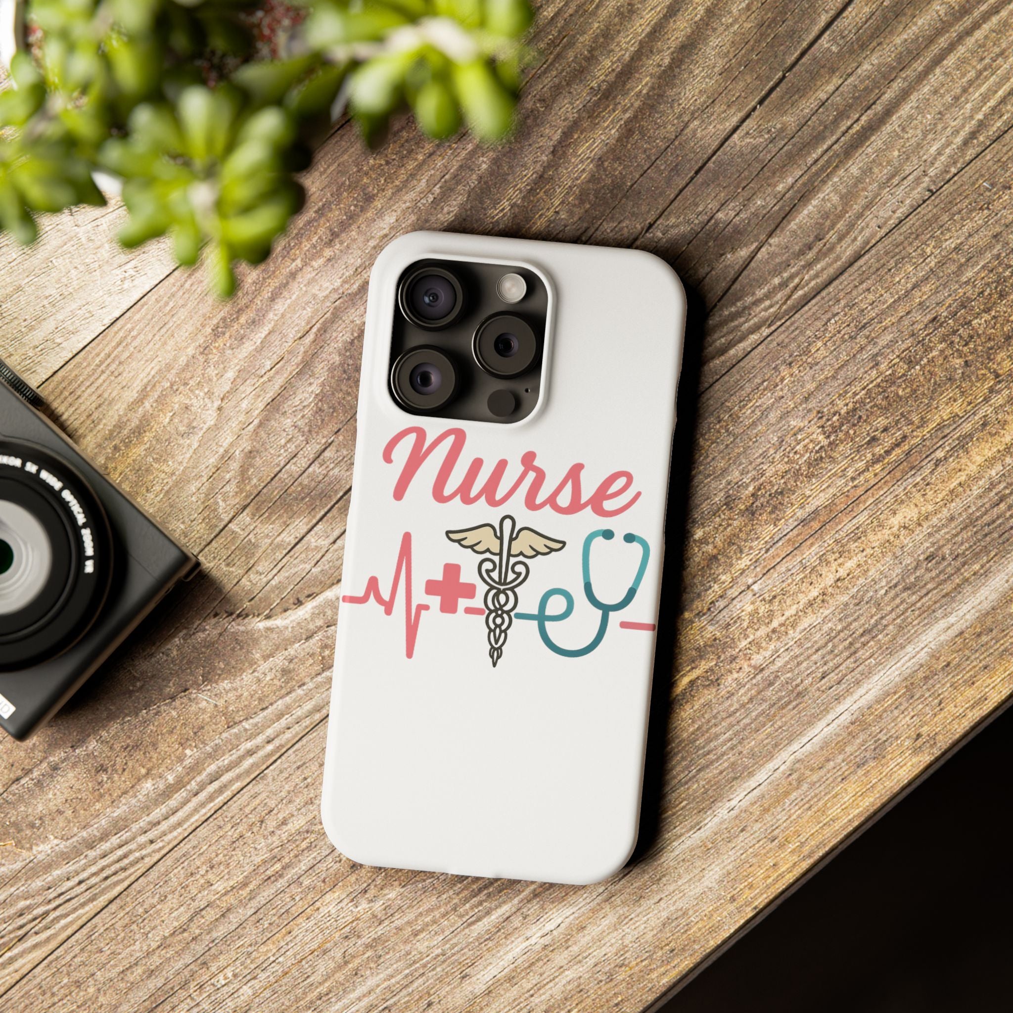 Nurse Phone Case EKG Heartbeat Medical Gift for Nurses RN Nursing Student Appreciation Gift Healthcare Worker iPhone Case