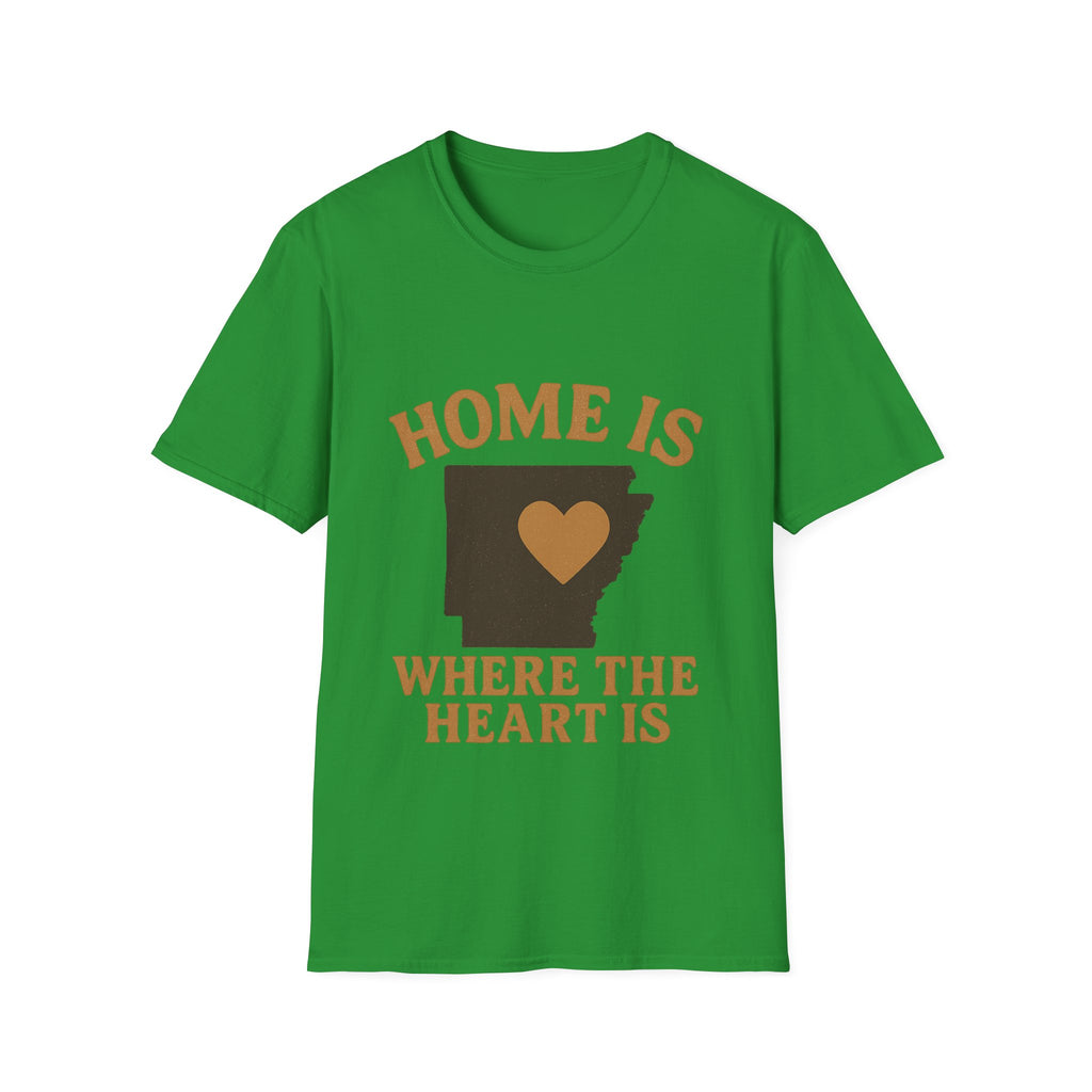 Home Is Where The Heart Is Shirt, Vintage State Silhouette Tee, Hometown Pride Gift, Missing Home Nostalgic T-Shirt