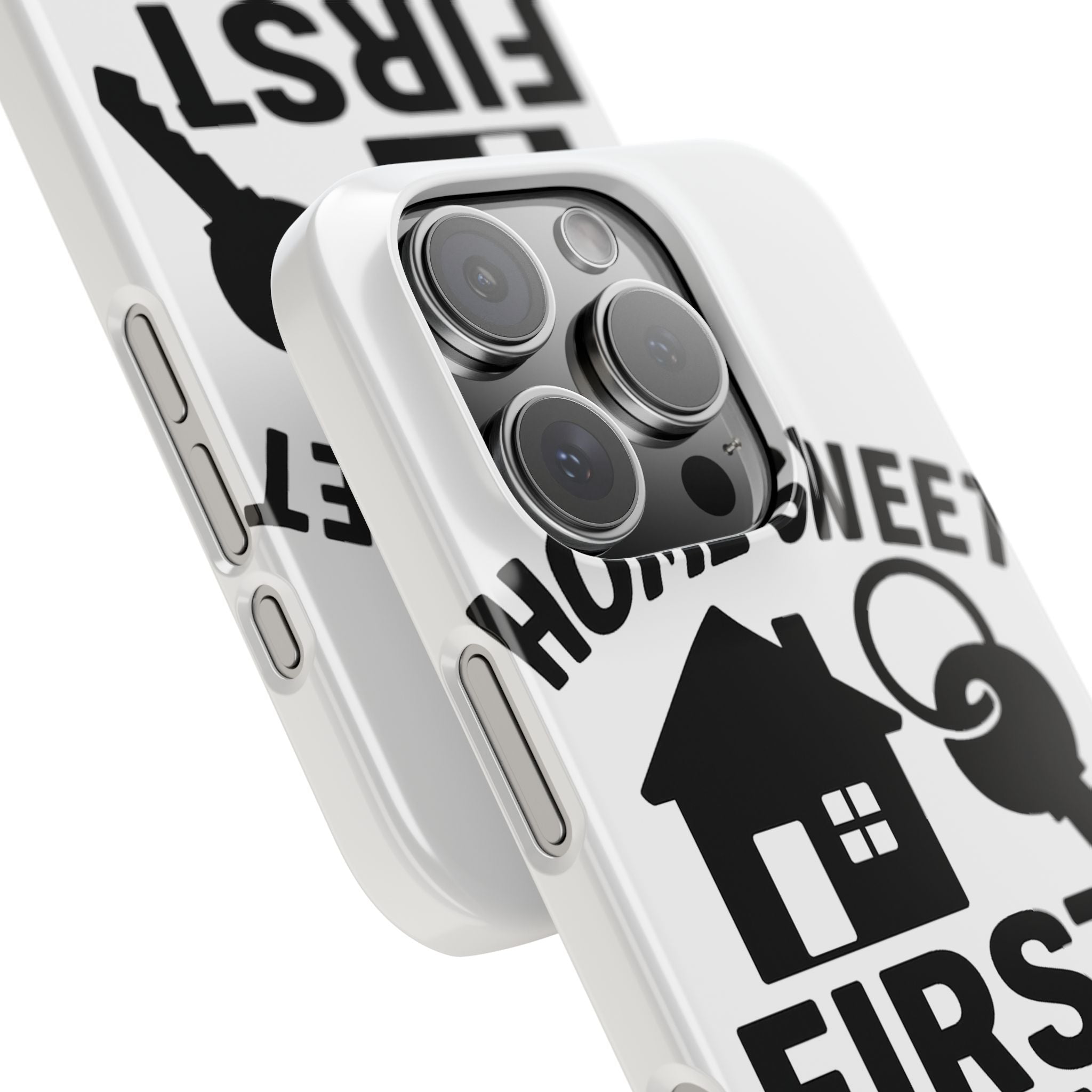 First Home Phone Case New Homeowner Gift Housewarming Present House Keys Milestone Typography Home Sweet First Home Decor