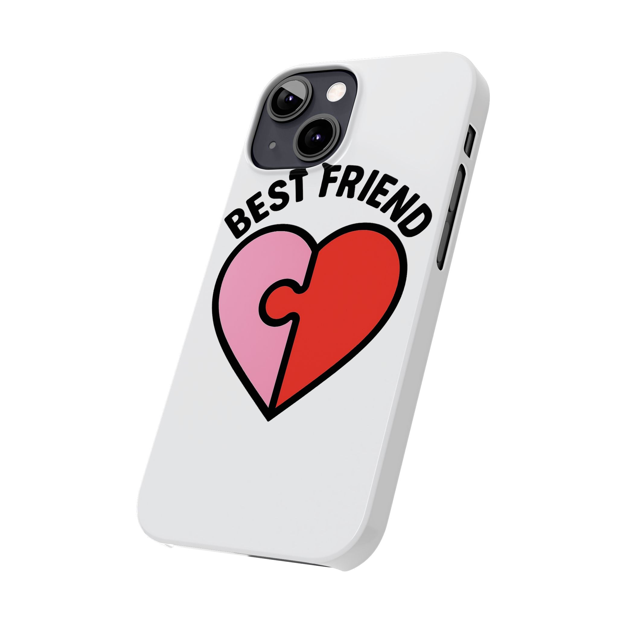 Best Friend Phone Case Set Puzzle Heart Matching BFF Gifts for Besties Friendship Phone Cases Cute Teen Gift for Her