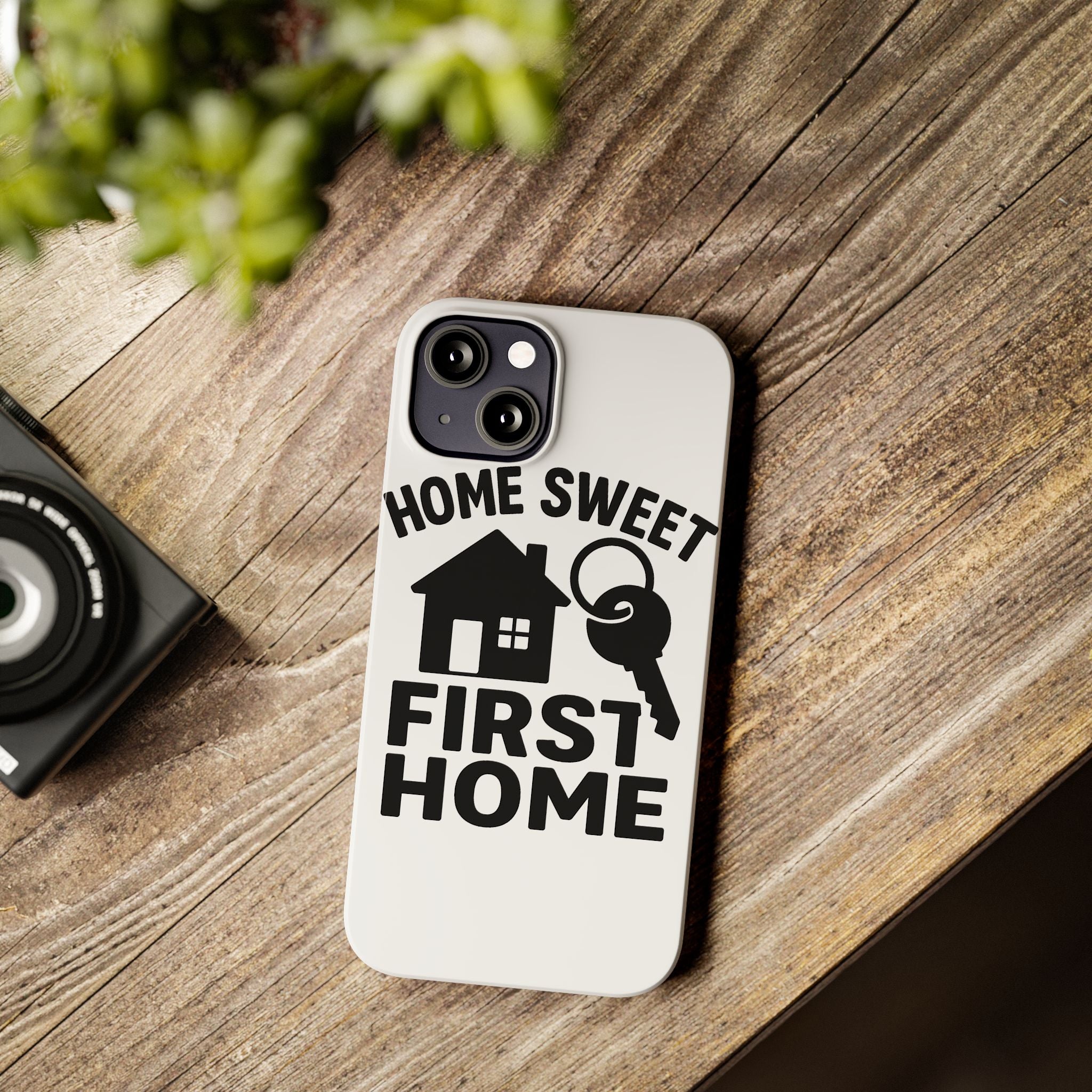 First Home Phone Case New Homeowner Gift Housewarming Present House Keys Milestone Typography Home Sweet First Home Decor
