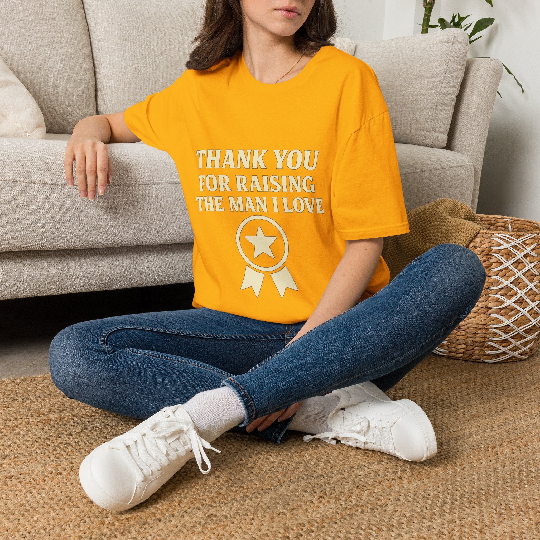 Thank You For Raising The Man I Love Shirt, Mother In Law Gift, Mothers Day Gift From Daughter In Law, MIL Appreciation Tee