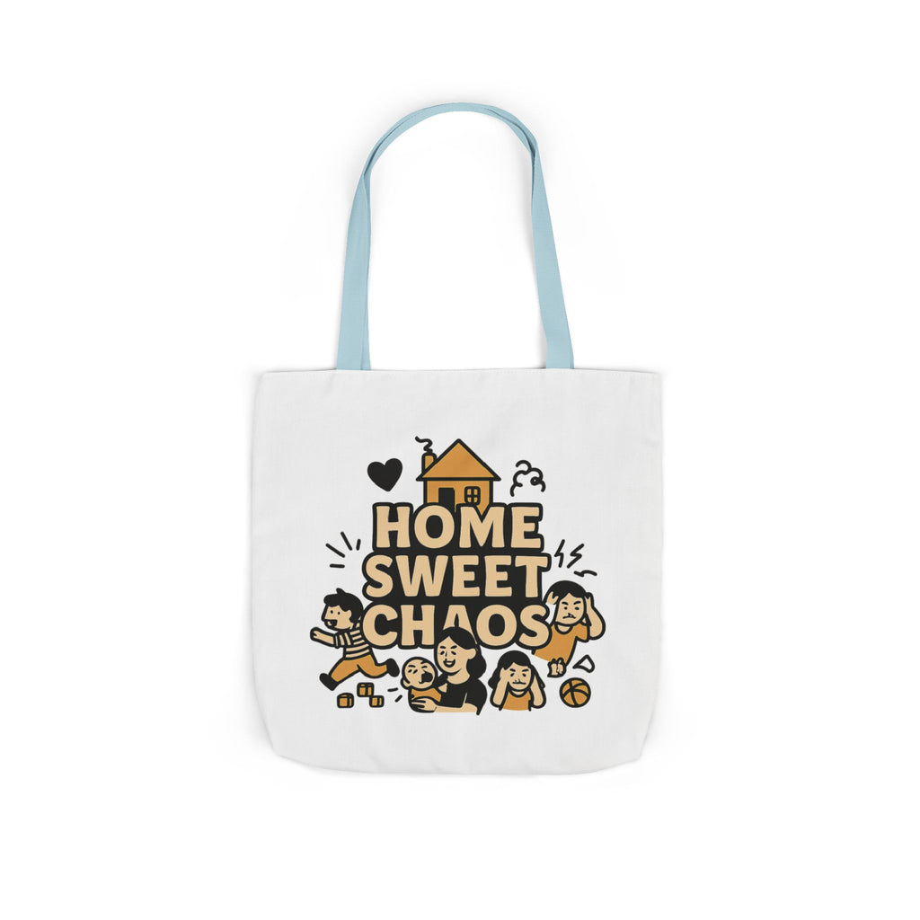 Home Sweet Chaos Tote Bag, Funny Mom Life Gift, Parenting Humor Canvas Tote, New Mom Gift, Chaotic Family Life, Gift for Mom