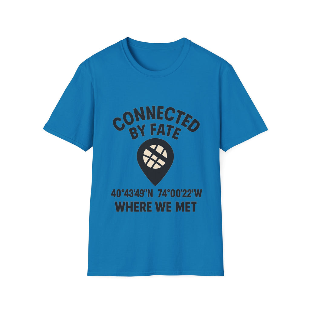 Best Friend Coordinates Shirt | Matching BFF Tees Where We Met | Friendship Day Gift | Connected By Fate | Personalized Location