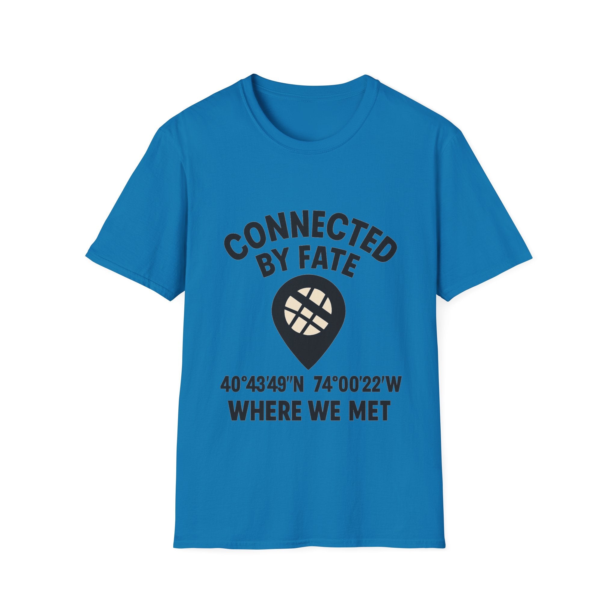 Best Friend Coordinates Shirt | Matching BFF Tees Where We Met | Friendship Day Gift | Connected By Fate | Personalized Location