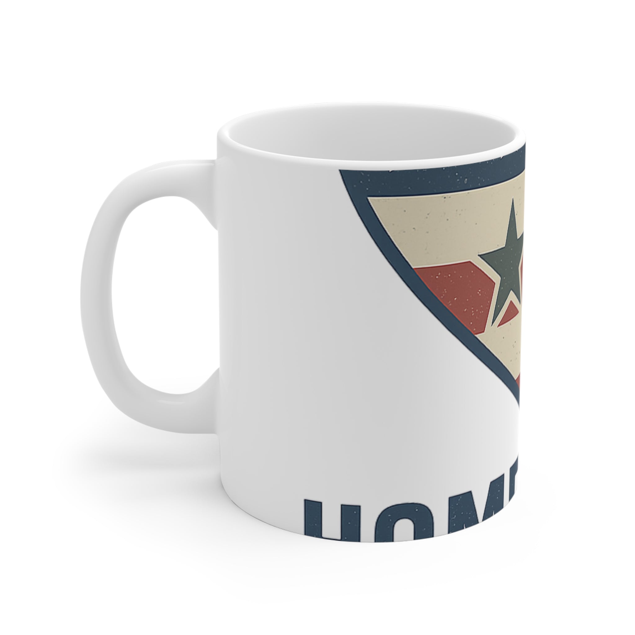 Military Family Coffee Mug Home of the Brave Gift for Army Navy Spouse Patriotic Heart Flag Veteran Support Cup Deployment Gift