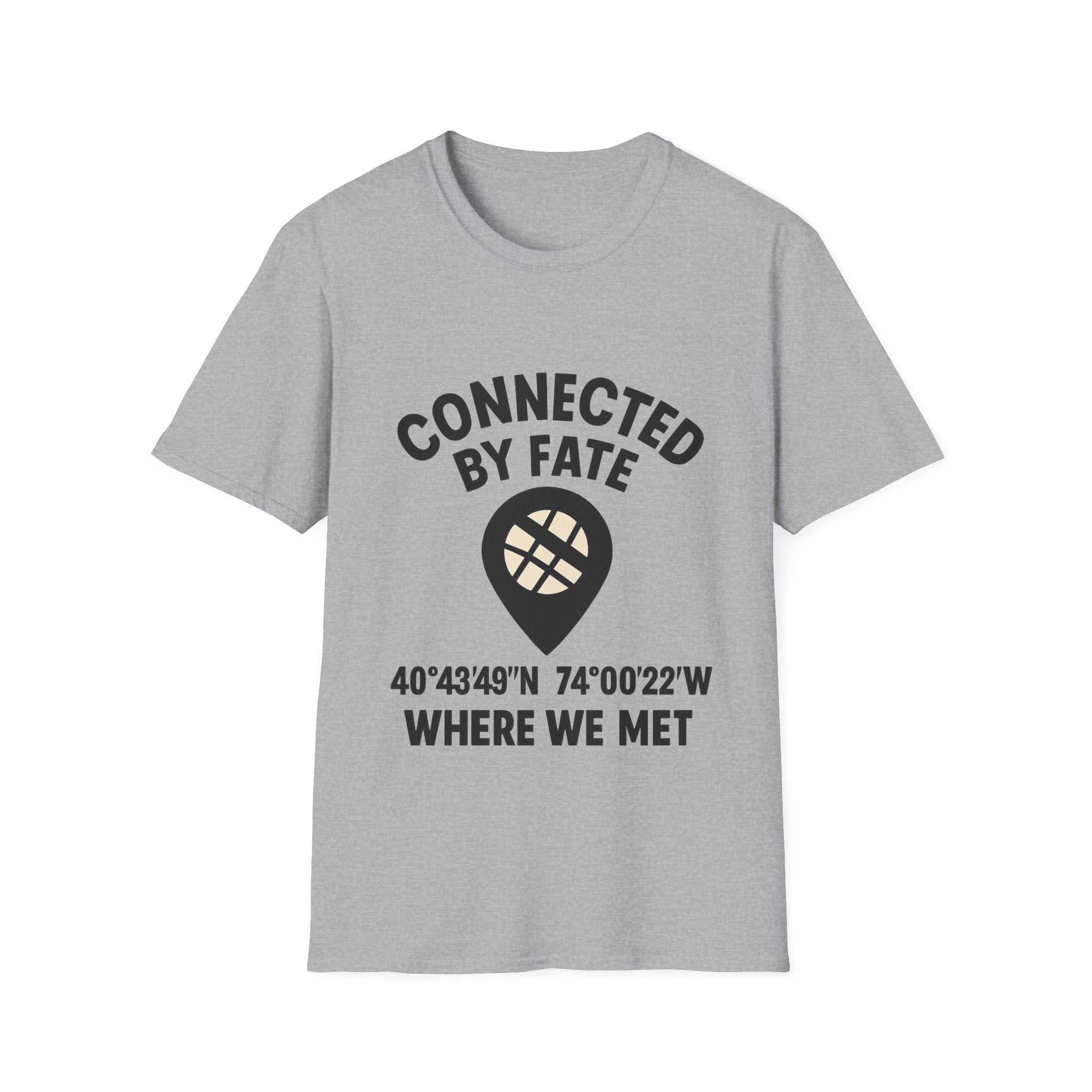 Best Friend Coordinates Shirt | Matching BFF Tees Where We Met | Friendship Day Gift | Connected By Fate | Personalized Location