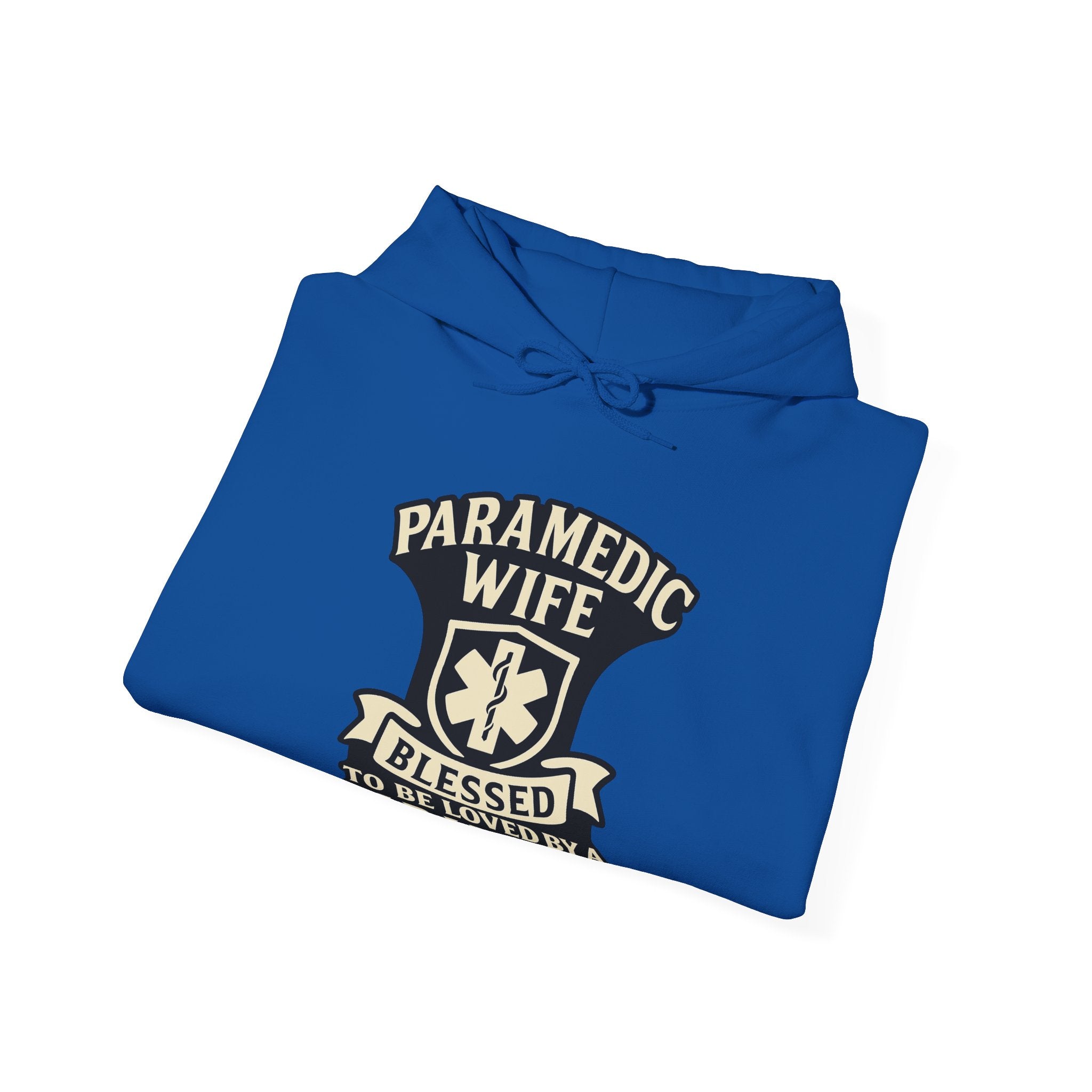 Paramedic Wife Hoodie, Blessed to Be Loved By a Paramedic Sweatshirt, EMS Girlfriend Gift, First Responder Partner Support Apparel