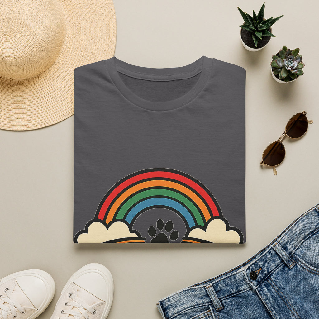 Rainbow Bridge Pet Memorial Shirt, Personalized Dog Cat Loss Gift, Custom Pet Remembrance Tee, Pet Memorial Sympathy Gift