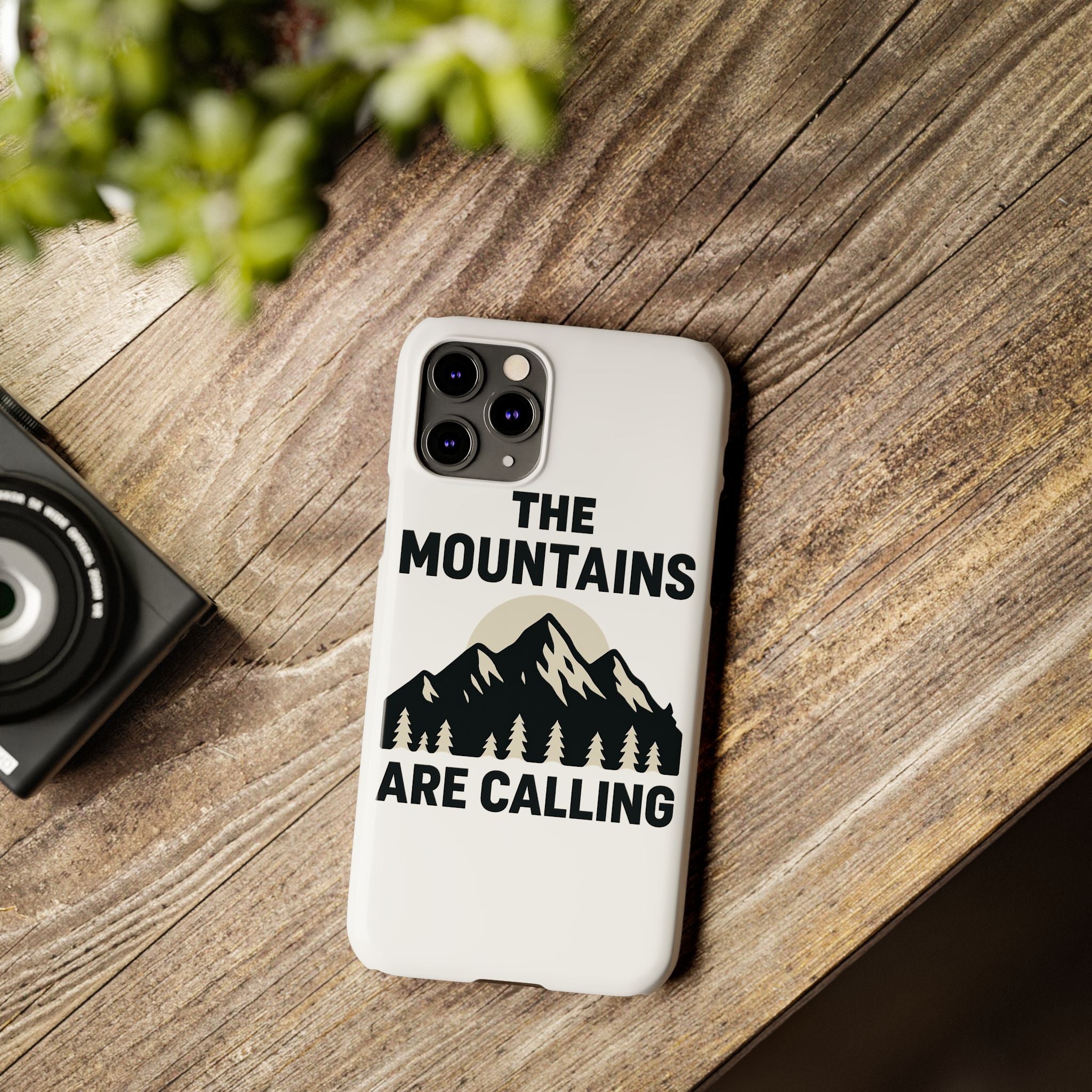 Mountains Are Calling Phone Case, Minimalist Mountain Range Silhouette, Nature Lover Gift, Hiker Adventure Outdoor Enthusiast