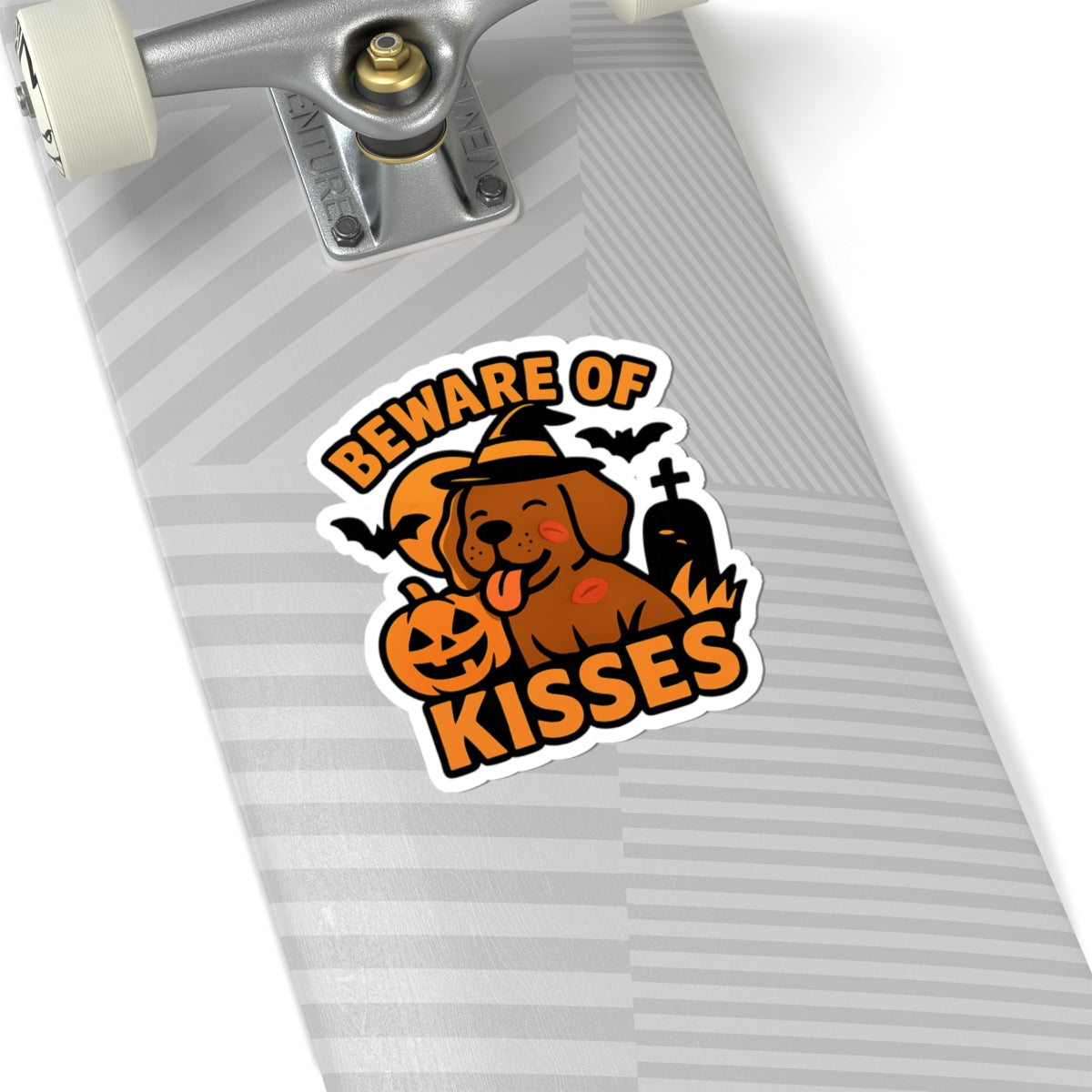 Beware Of Kisses Dog Halloween Sticker Pack