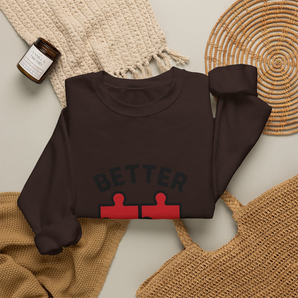 Couple Sweatshirt Better Together Puzzle Pieces Matching Sweatshirts Anniversary Gift for Couples Relationship Gift Valentine's Day