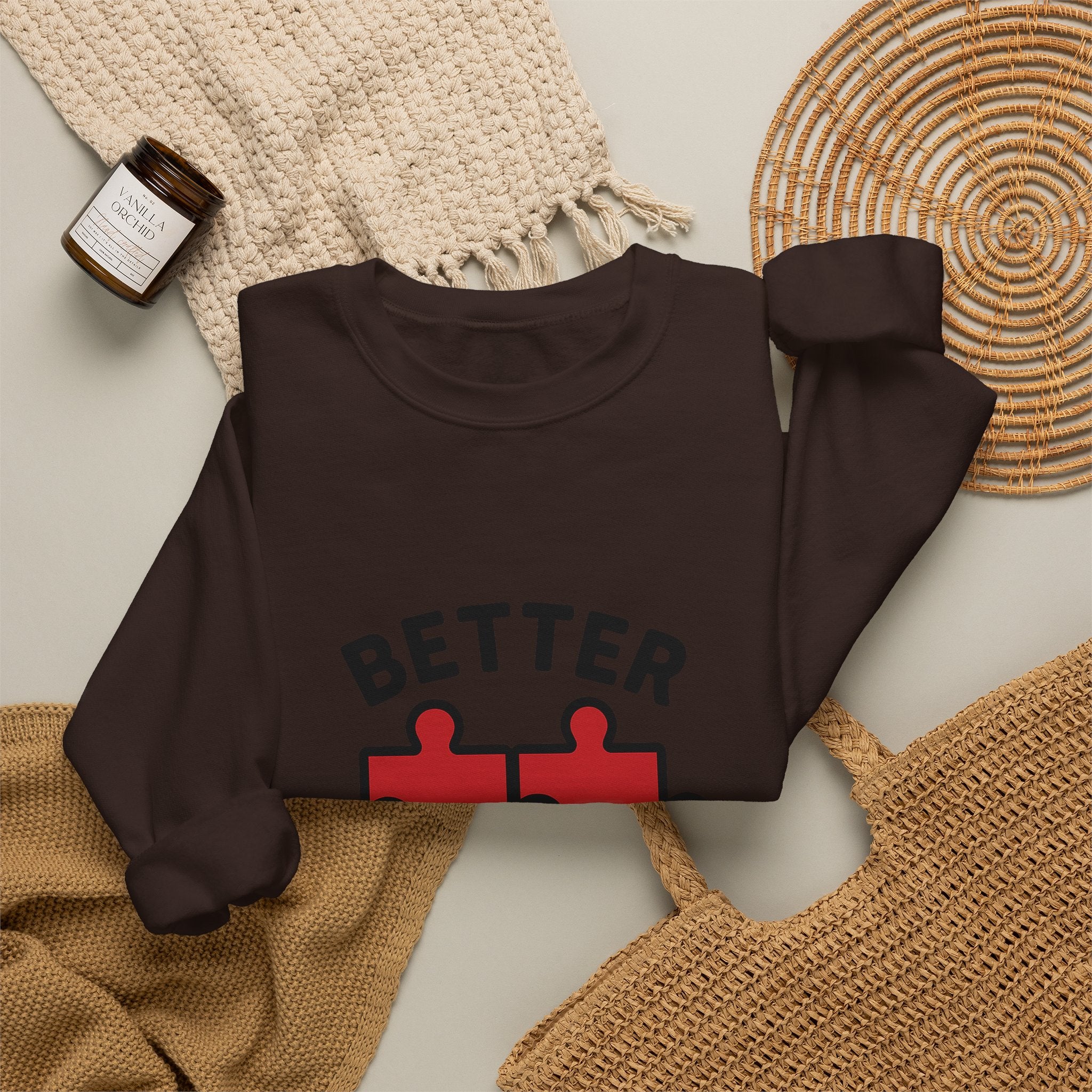 Couple Sweatshirt Better Together Puzzle Pieces Matching Sweatshirts Anniversary Gift for Couples Relationship Gift Valentine's Day