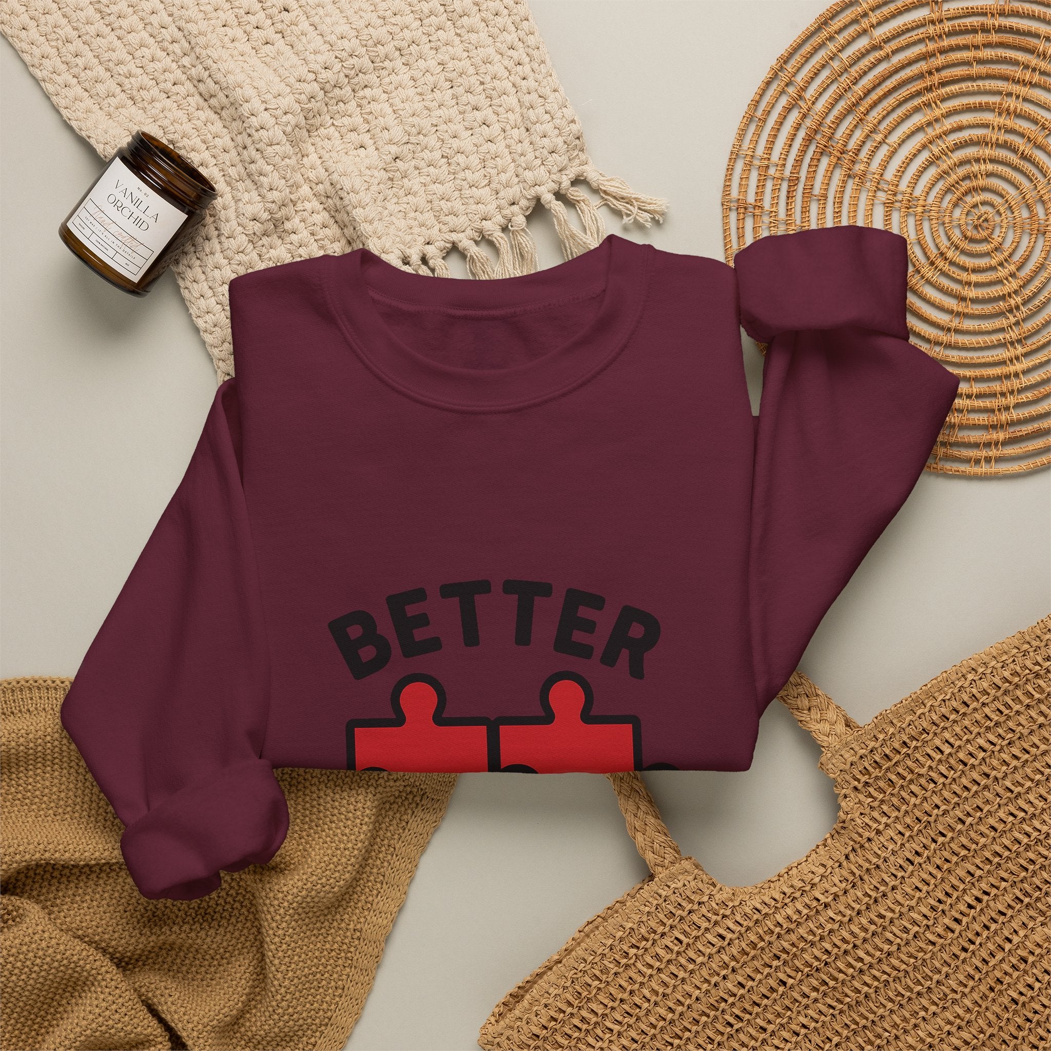 Couple Sweatshirt Better Together Puzzle Pieces Matching Sweatshirts Anniversary Gift for Couples Relationship Gift Valentine's Day