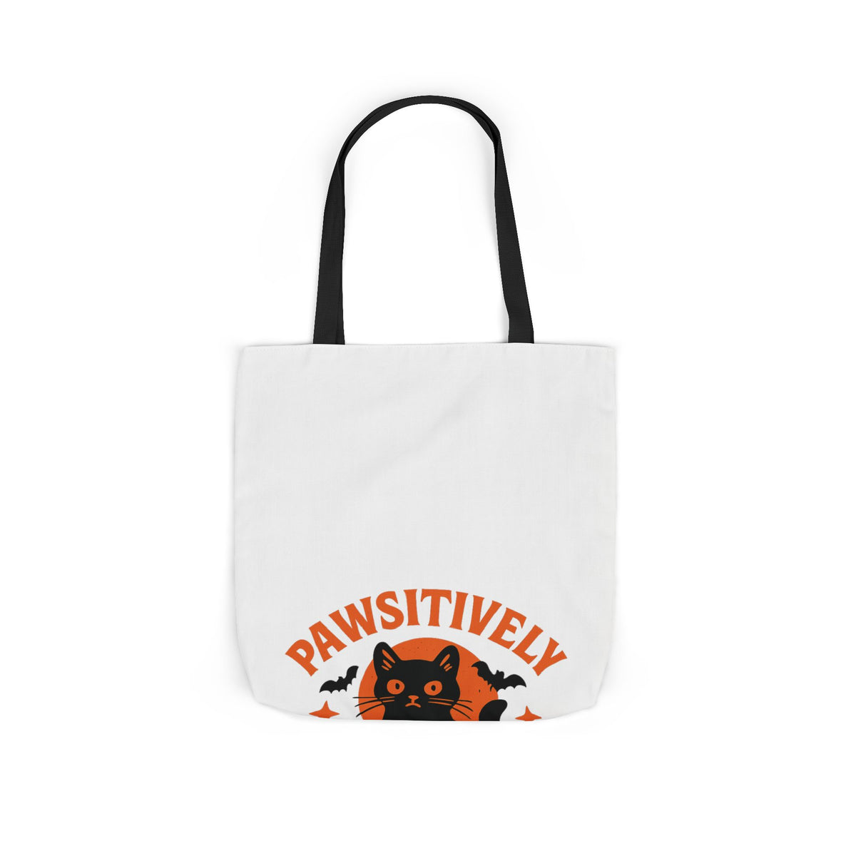 Pawsitively Spooky Cat Lover Halloween Tote Bag
