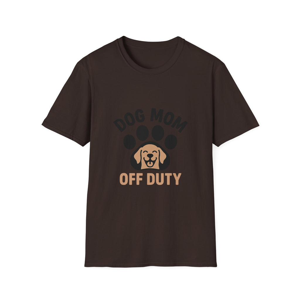 Dog Mom Off Duty Shirt, Dog Lover Gift, Paw Print T-Shirt, Dog Mom Tee, Funny Dog Owner Shirt, Dog Mama Clothing, Pet Parent