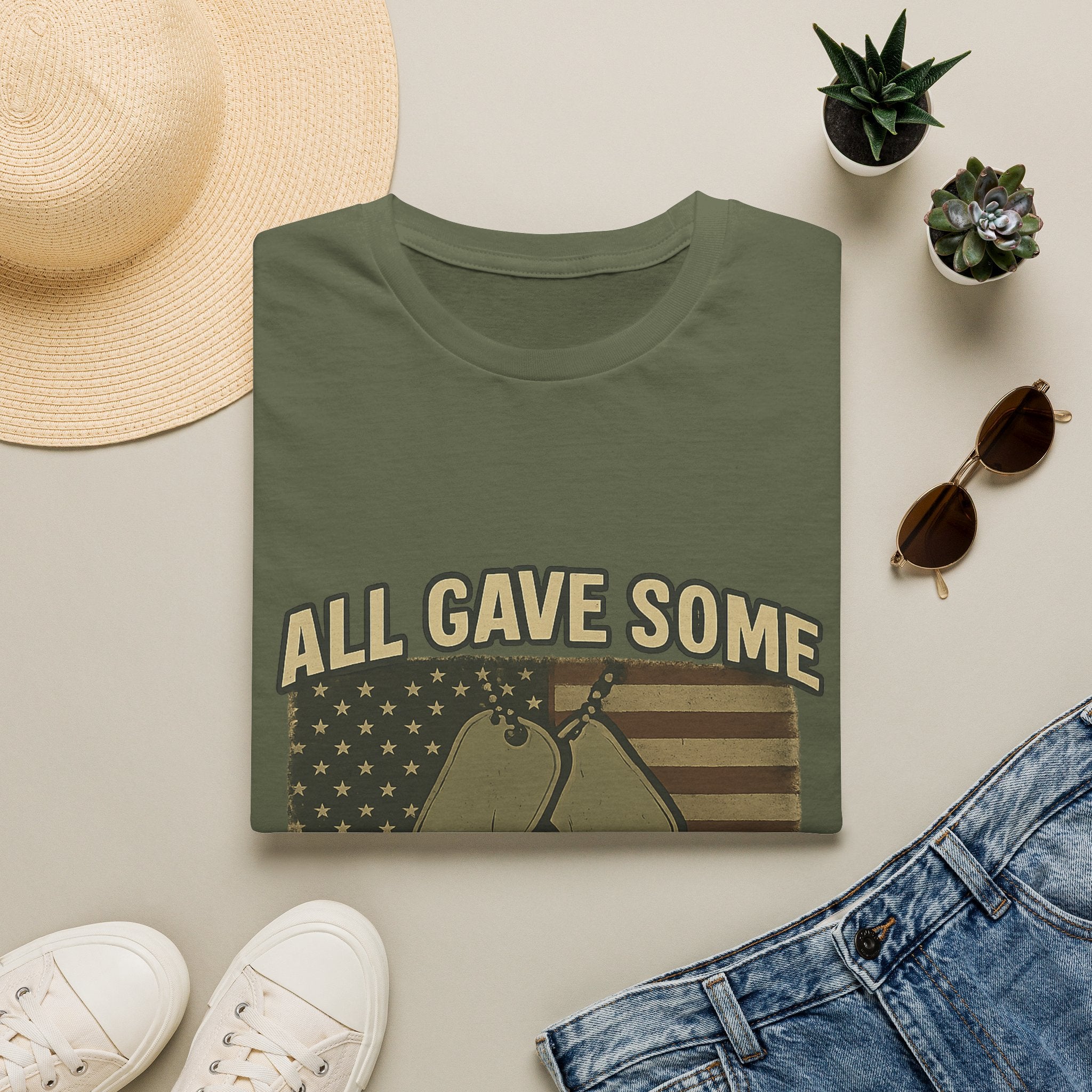 Custom Veteran Shirt | All Gave Some Some Gave All | Personalized Veterans Day Gift | Military Family Pride Tshirt with Name & Dates