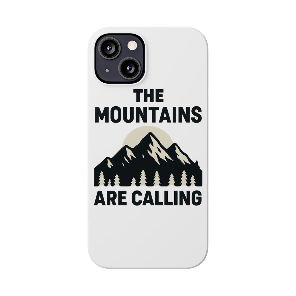 Mountains Are Calling Phone Case, Minimalist Mountain Range Silhouette, Nature Lover Gift, Hiker Adventure Outdoor Enthusiast