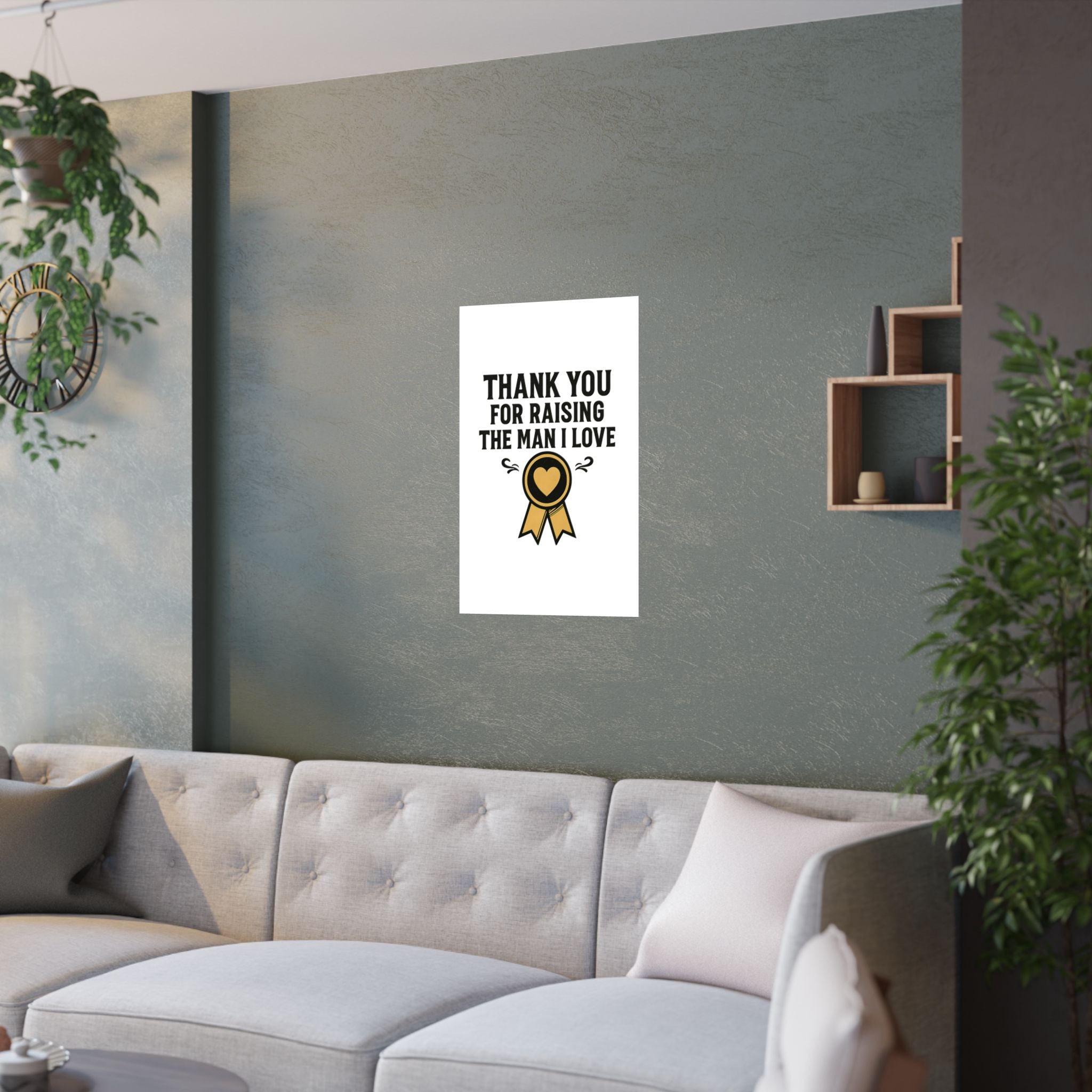 Thank You For Raising The Man I Love Print, Mother In Law Gift from Daughter In Law, Mothers Day Gift for MIL, Wedding Gift