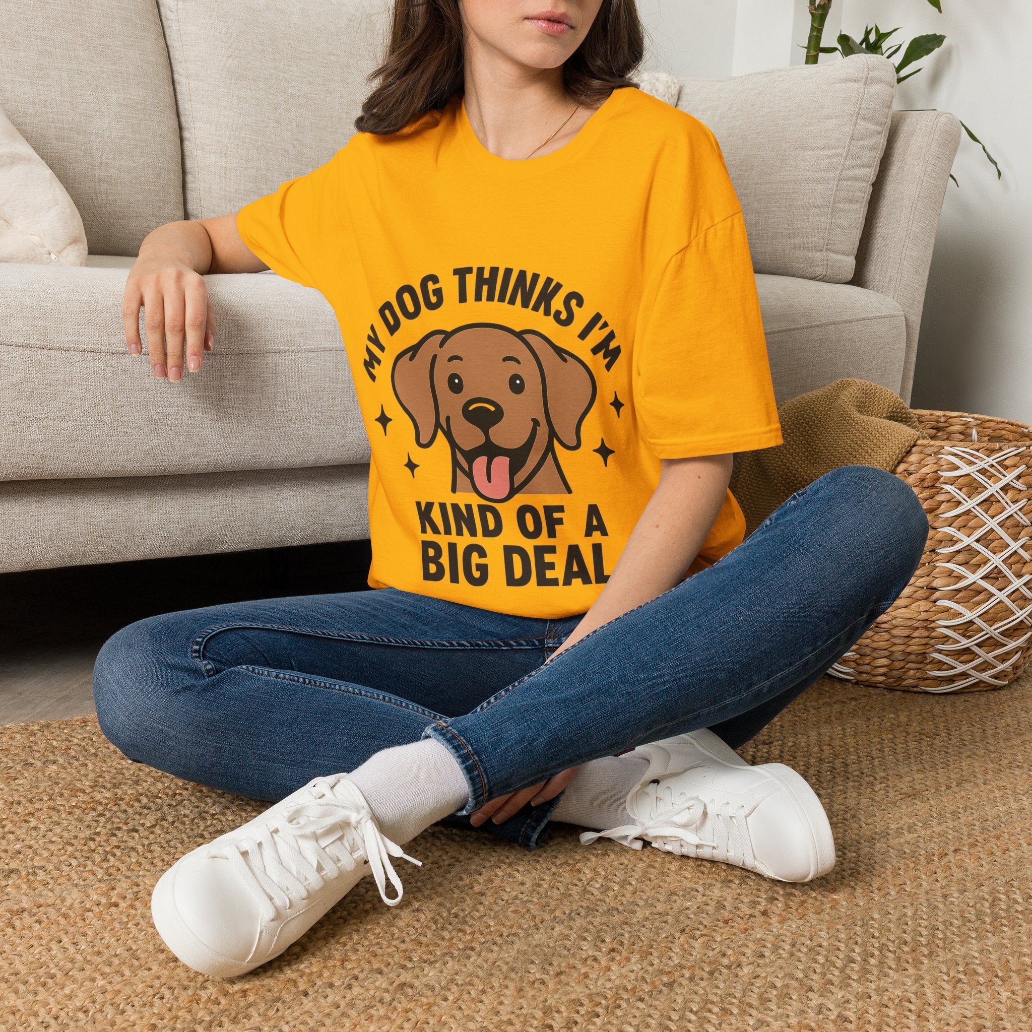 My Dog Thinks I'm Kind of a Big Deal Shirt, Funny Dog Lover Gift, Dog Mom Shirt, Dog Dad Tee, Pet Owner Gift, Dog Mama Shirt